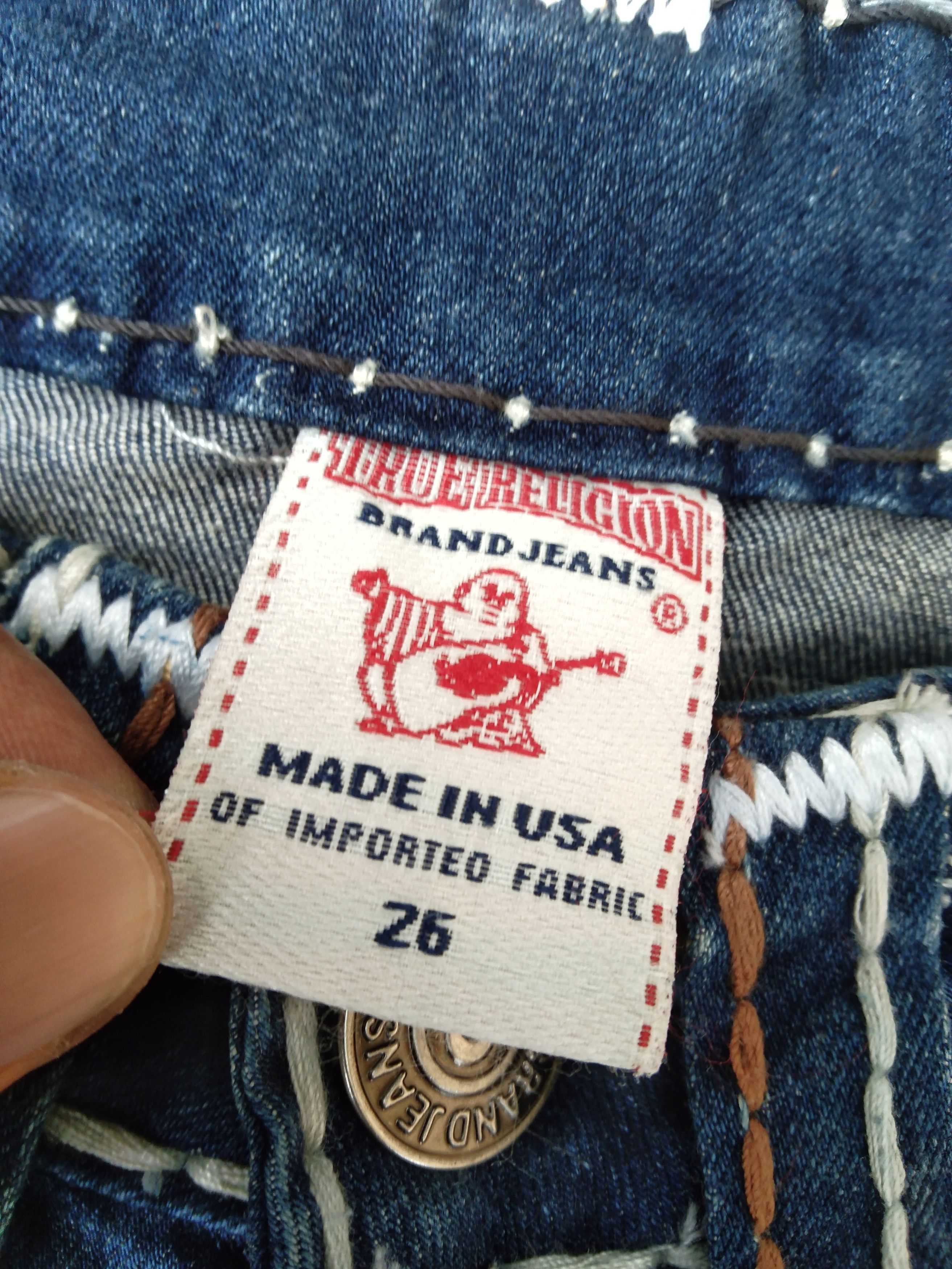 True Religion True Religion Jeans Section JOEY Rope Stitch Made In USA Size US 26 / EU 42 - 6 Thumbnail