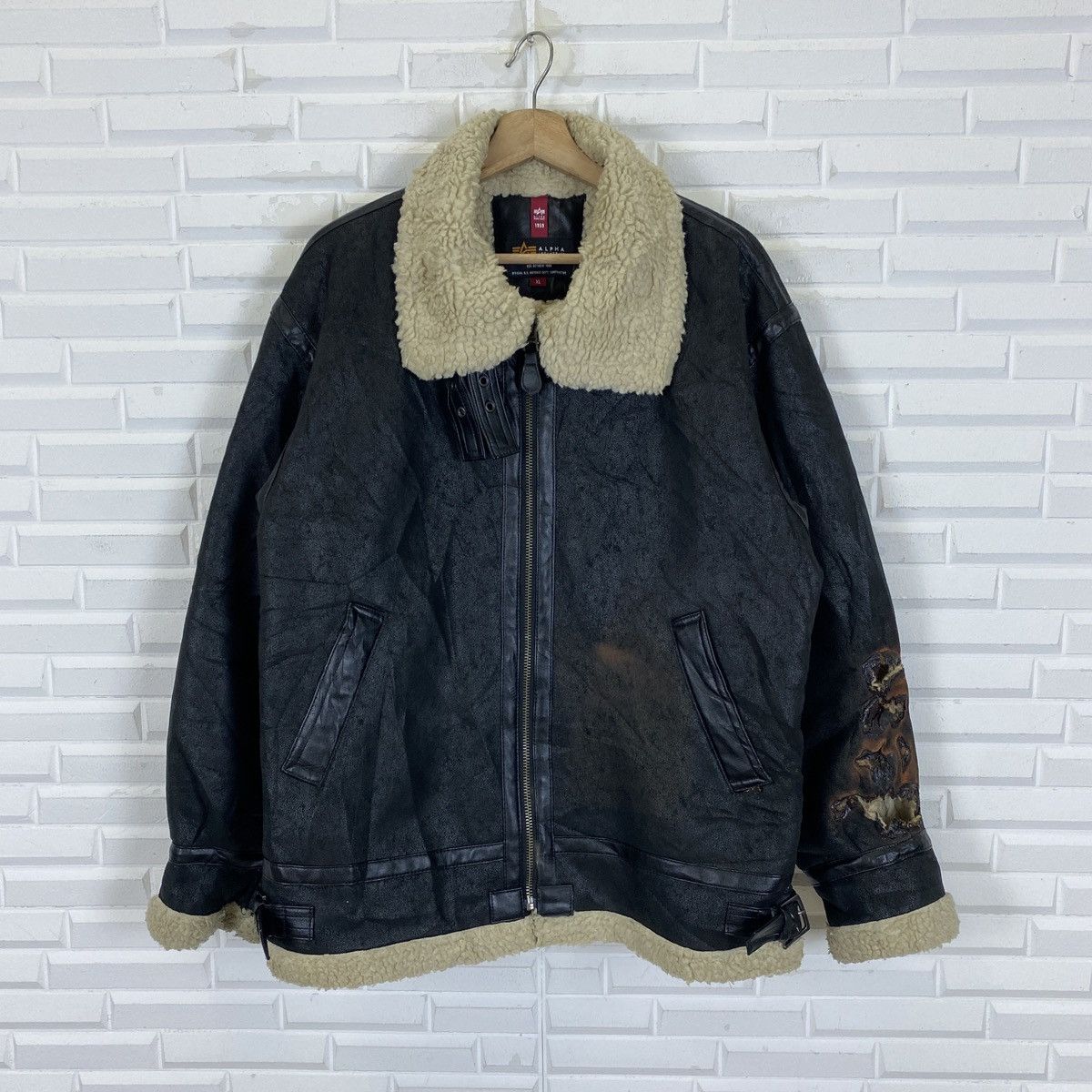 Alpha Industries 🔥LAST PRICE🔥Alpha Industries Shearling Aviator 1959 Jacket Size US XL / EU 56 / 4 - 2 Thumbnail