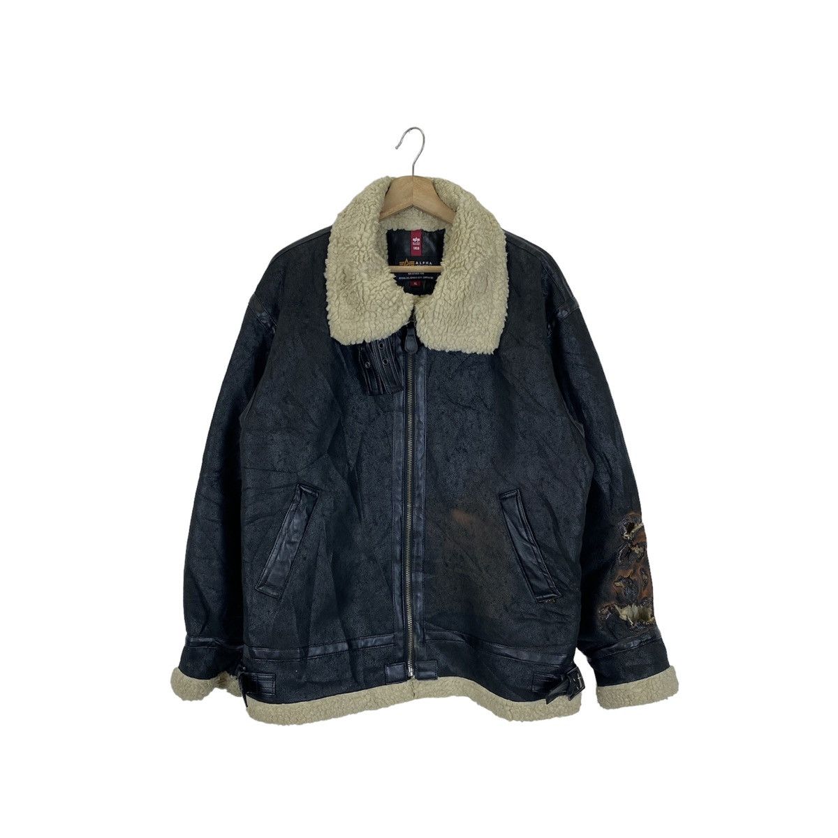 🔥LAST PRICE🔥Alpha Industries Shearling Aviator 1959 Jacket
