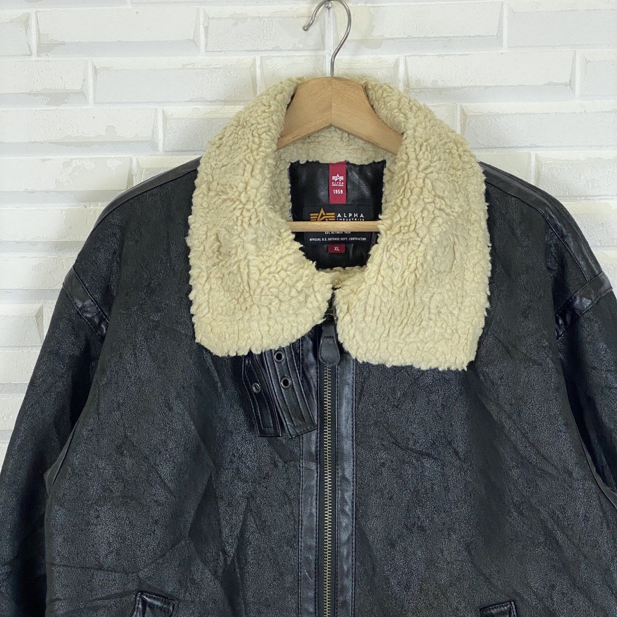 Alpha Industries 🔥LAST PRICE🔥Alpha Industries Shearling Aviator 1959 Jacket Size US XL / EU 56 / 4 - 4 Thumbnail