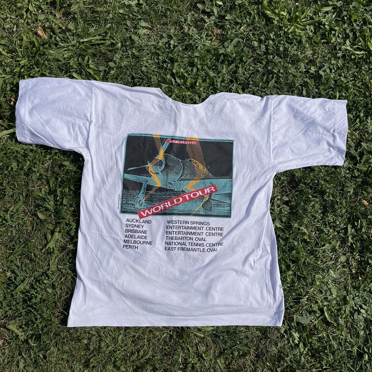 Band Tees Vintage 80s Pink Floyd World Tour Art Band Rock Streetwear Size US L / EU 52-54 / 3 - 7 Thumbnail