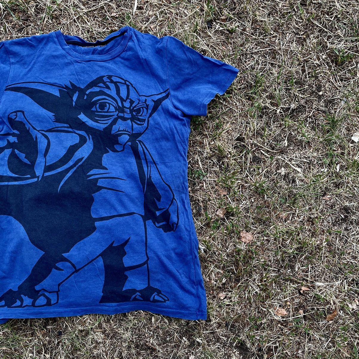 Star Wars Vintage Y2K Art Yoda Big Logo Tee Streetwear Star Wars Size US S / EU 44-46 / 1 - 3 Thumbnail