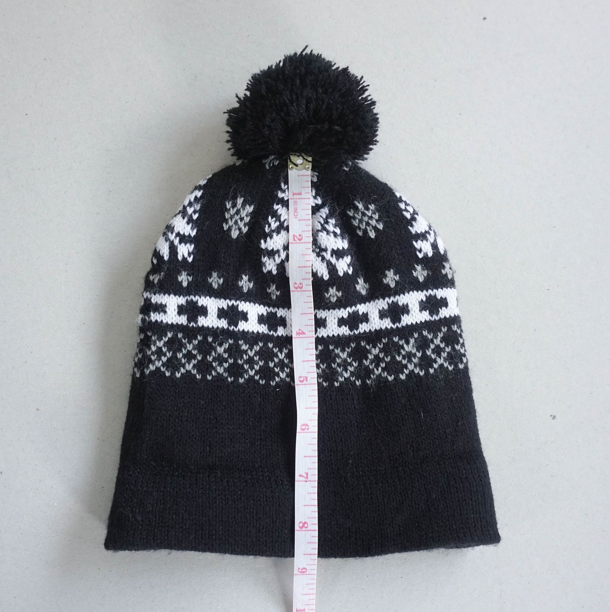 Comme Ca Ism Comme Ca Ism Spellout Native Tribal Pattern Bobble Beanie Size ONE SIZE - 6 Thumbnail