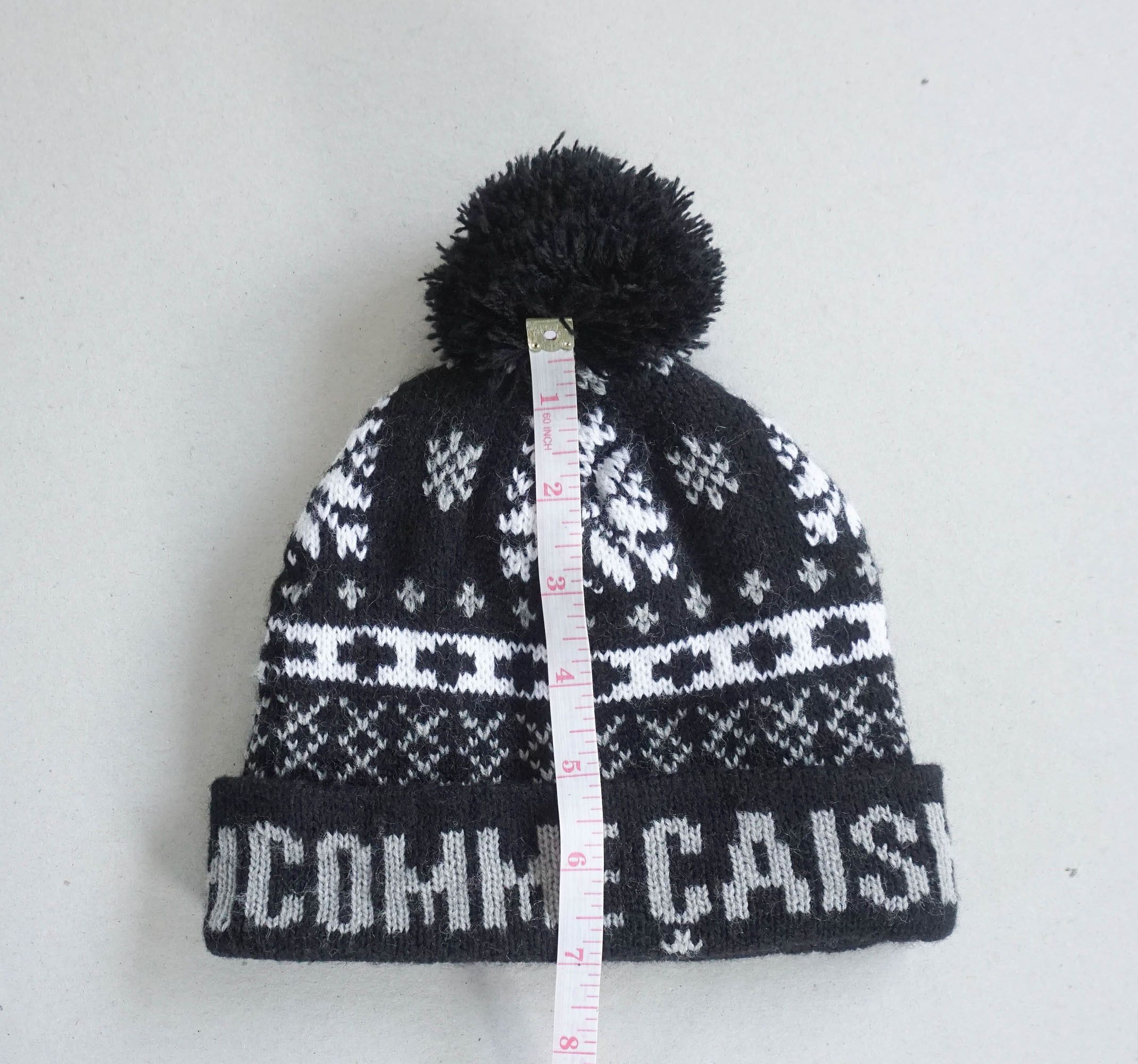 Comme Ca Ism Comme Ca Ism Spellout Native Tribal Pattern Bobble Beanie Size ONE SIZE - 5 Thumbnail