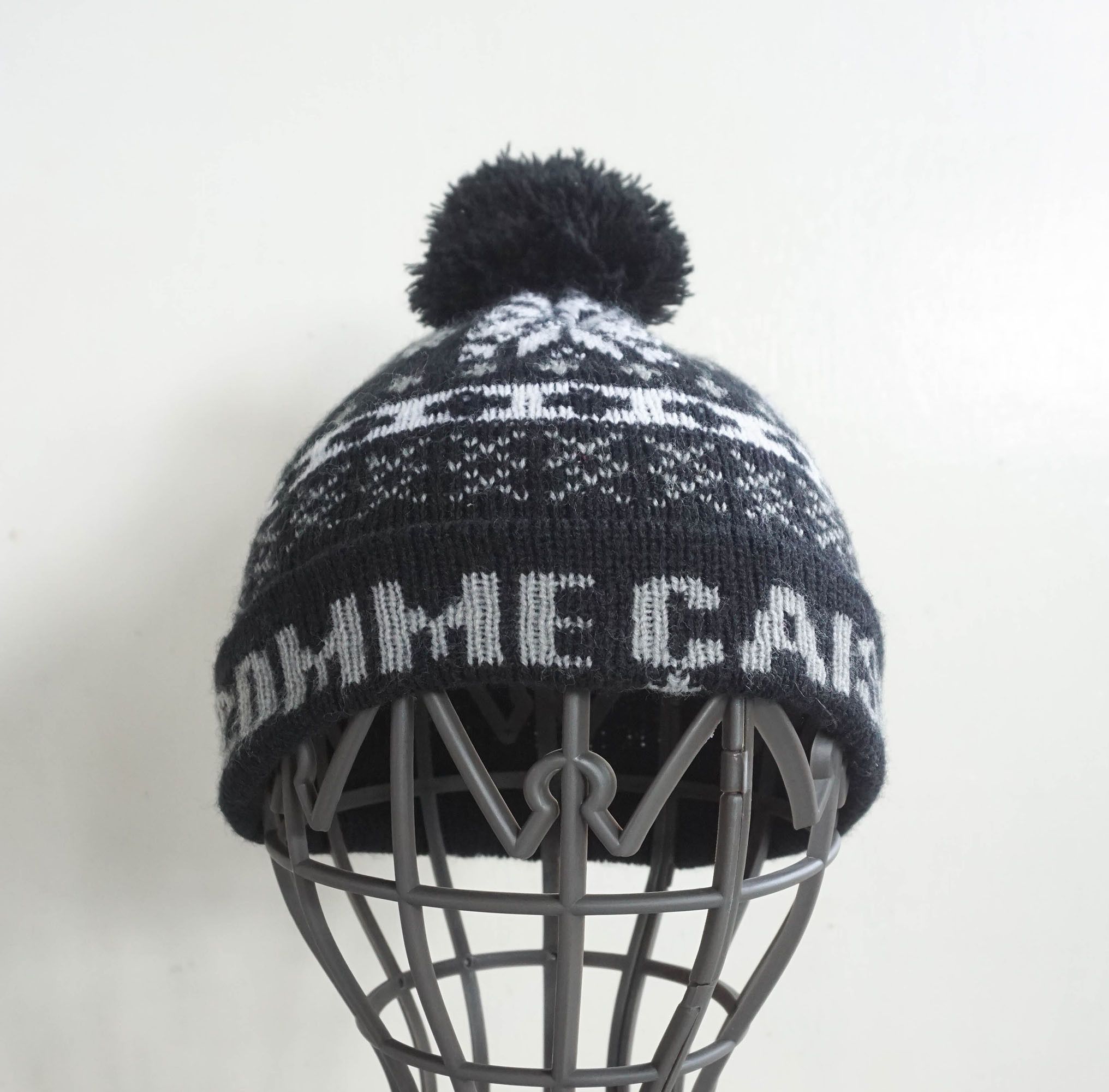 Comme Ca Ism Comme Ca Ism Spellout Native Tribal Pattern Bobble Beanie Size ONE SIZE - 1 Thumbnail