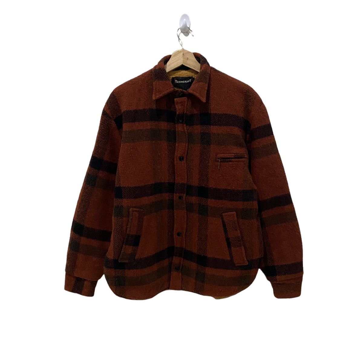 Towncraft 🔥VINTAGE TOWNCRAFT PENNYS CHECKERED WOOL JACKET Size US M / EU 48-50 / 2 - 1 Thumbnail