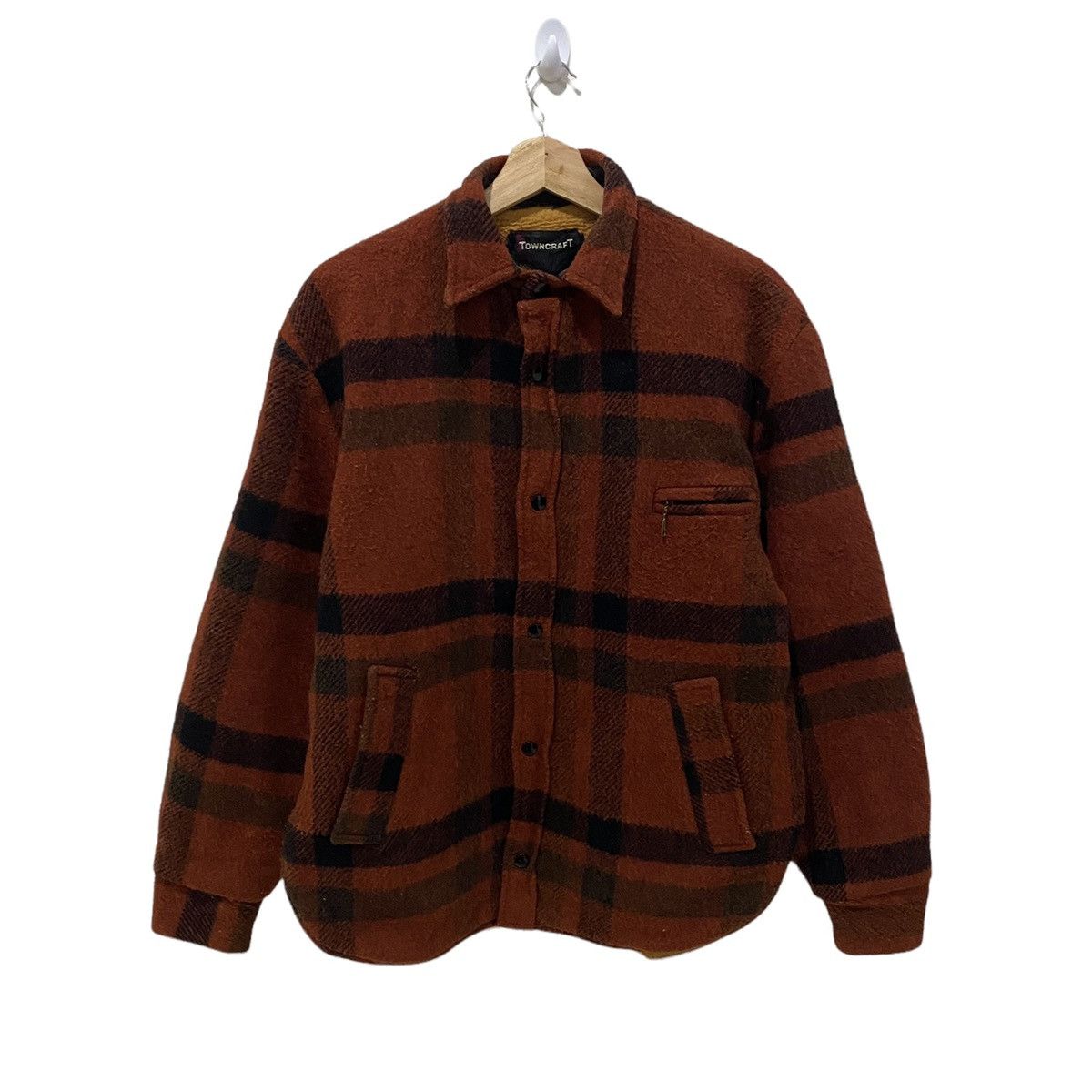 Towncraft 🔥VINTAGE TOWNCRAFT PENNYS CHECKERED WOOL JACKET Size US M / EU 48-50 / 2 - 8 Thumbnail