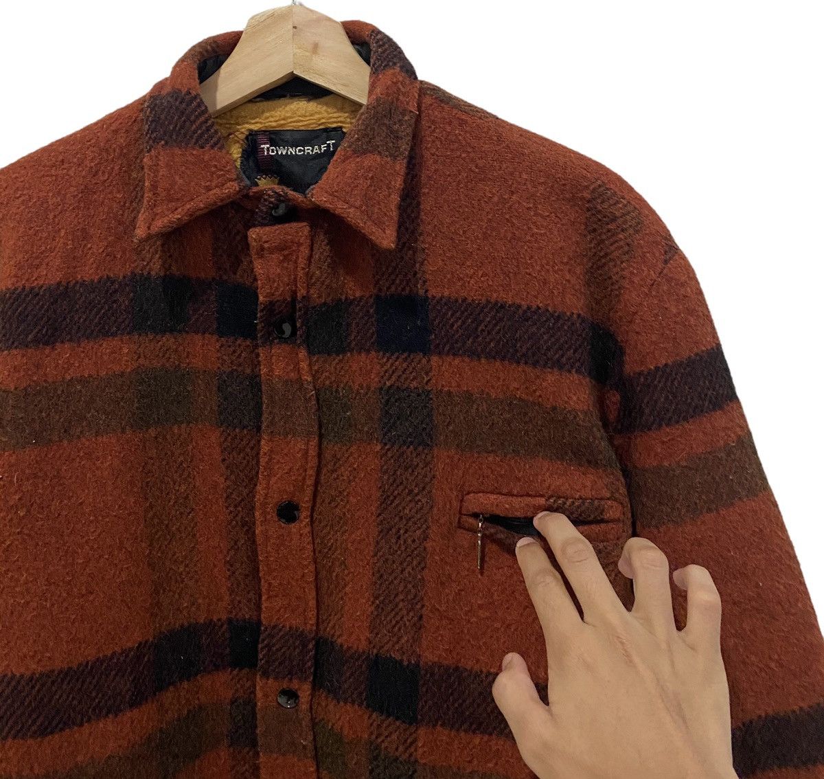 Towncraft 🔥VINTAGE TOWNCRAFT PENNYS CHECKERED WOOL JACKET Size US M / EU 48-50 / 2 - 5 Thumbnail