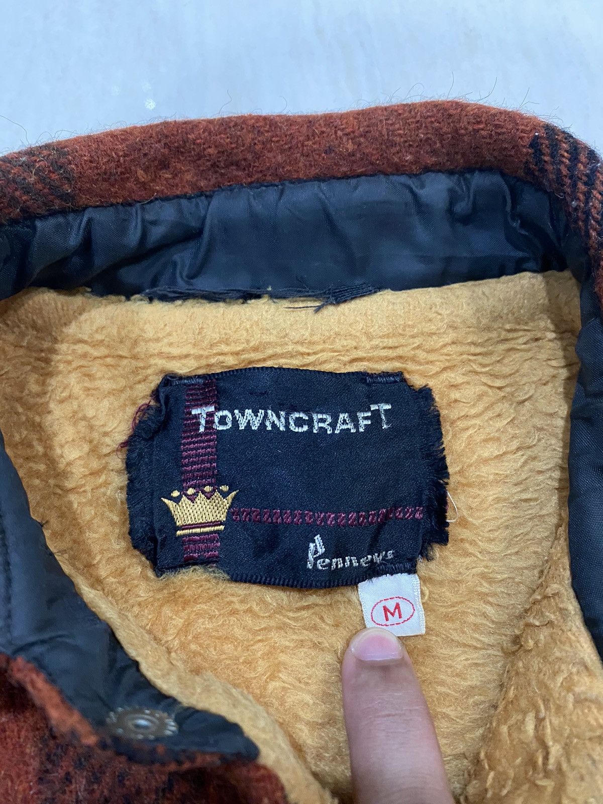 Towncraft 🔥VINTAGE TOWNCRAFT PENNYS CHECKERED WOOL JACKET Size US M / EU 48-50 / 2 - 11 Thumbnail