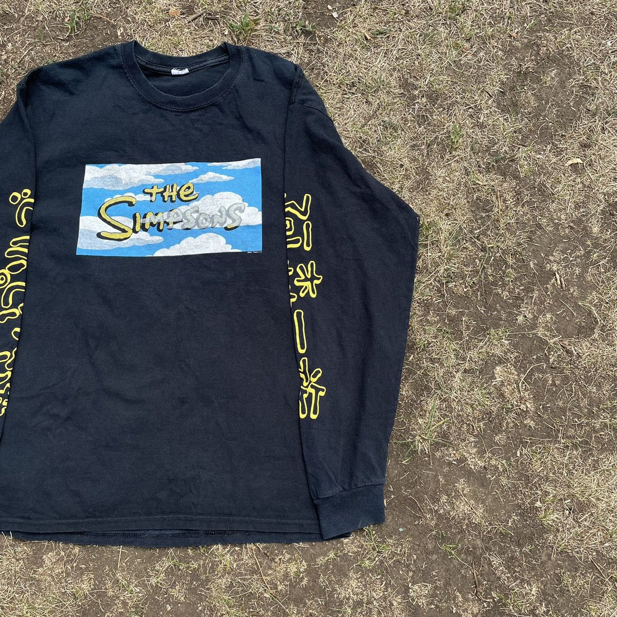 Cartoon Network Vintage Y2K The Simpsons Sky Logo Long Tee Art Print Band Size US L / EU 52-54 / 3 - 2 Thumbnail