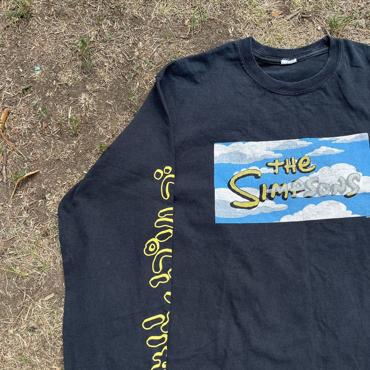 Cartoon Network Vintage Y2K The Simpsons Sky Logo Long Tee Art Print Band Size US L / EU 52-54 / 3 - 4 Thumbnail