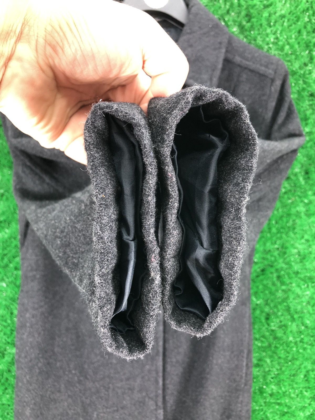 Yohji Yamamoto Vintage INÉD Yohji Yamamoto Wool Down Jacket For Women Size XS / US 0-2 / IT 36-38 - 10 Thumbnail