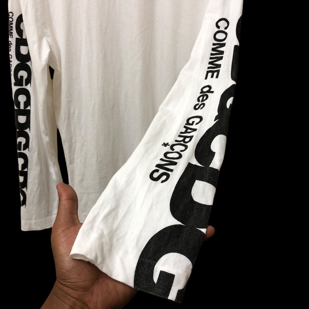 CDG by Comme des Garcons × Comme des Garcons COMME DES GARÇONS AD2017 SIDE TAPE LONG SLEEVE T-SHIRT Size US L / EU 52-54 / 3 - 5 Thumbnail