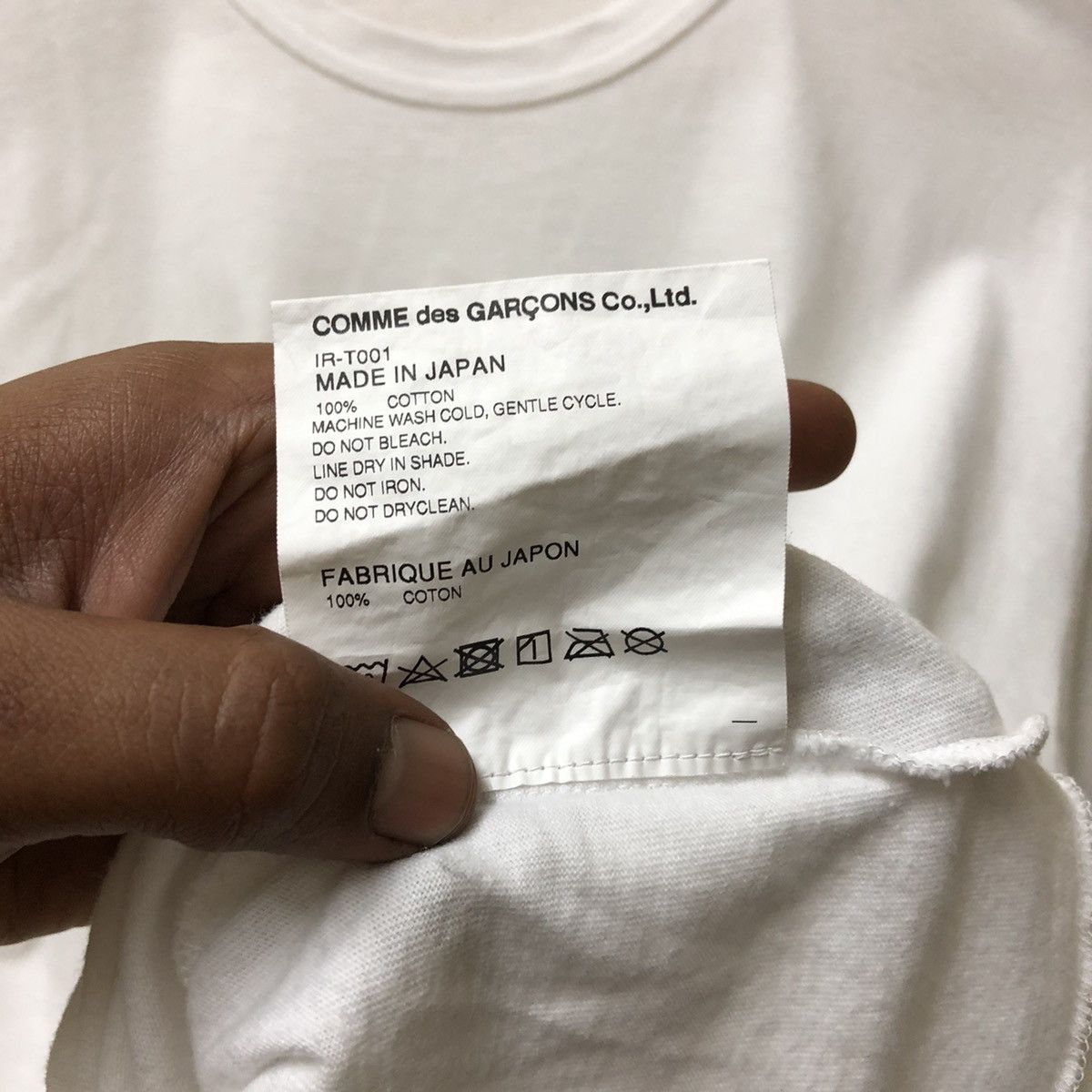 CDG by Comme des Garcons × Comme des Garcons COMME DES GARÇONS AD2017 SIDE TAPE LONG SLEEVE T-SHIRT Size US L / EU 52-54 / 3 - 4 Thumbnail