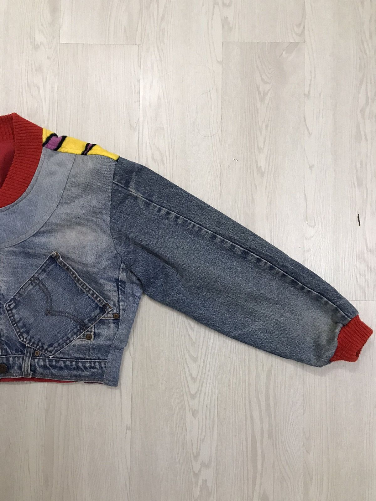If Six Was Nine × Levi's Vintage Clothing × Vintage 💥RARE💥 Vintage 1990 Levis Denim Cropped Jacket Size L / US 10 / IT 46 - 10 Thumbnail