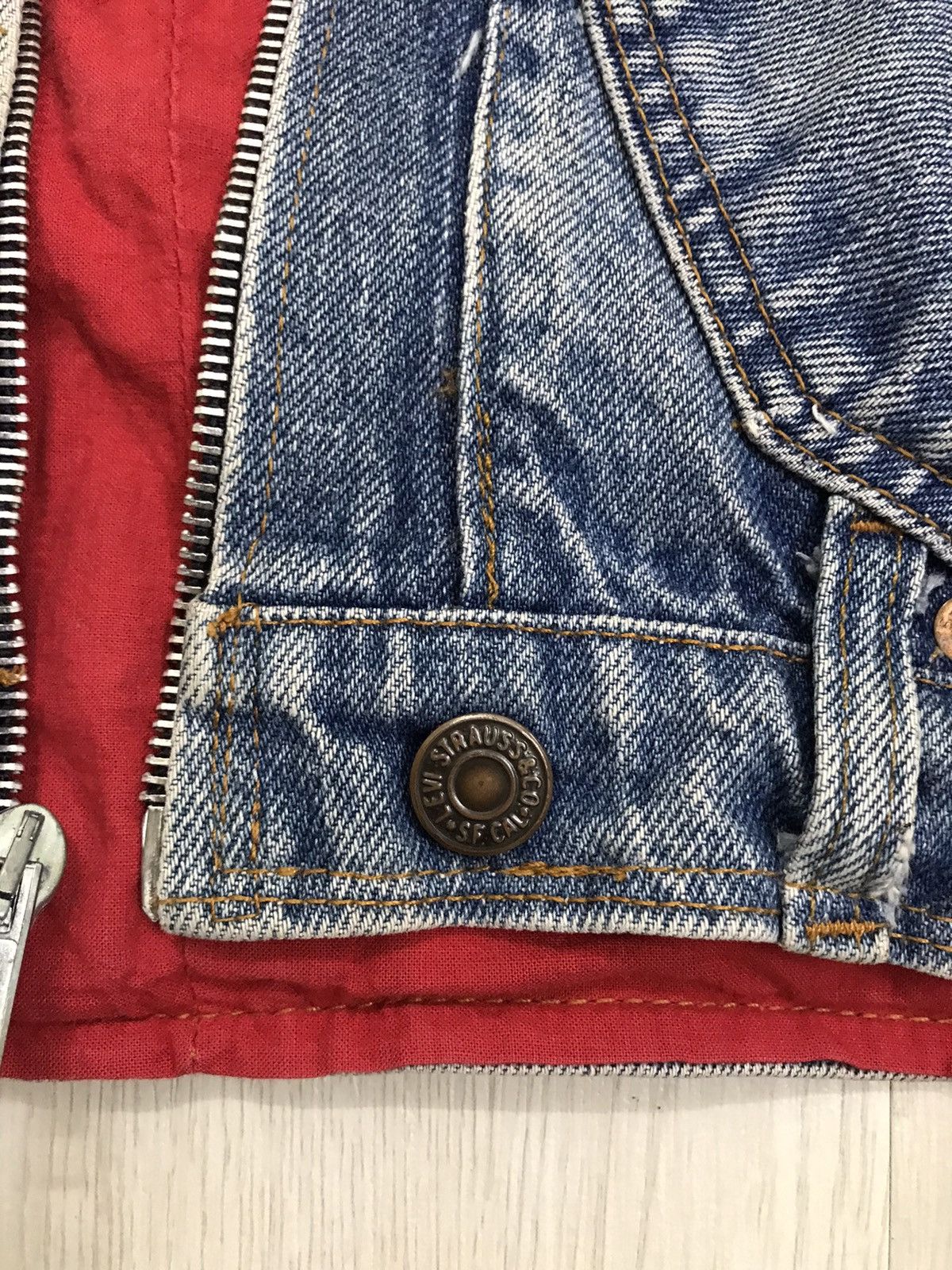 If Six Was Nine × Levi's Vintage Clothing × Vintage 💥RARE💥 Vintage 1990 Levis Denim Cropped Jacket Size L / US 10 / IT 46 - 14 Thumbnail
