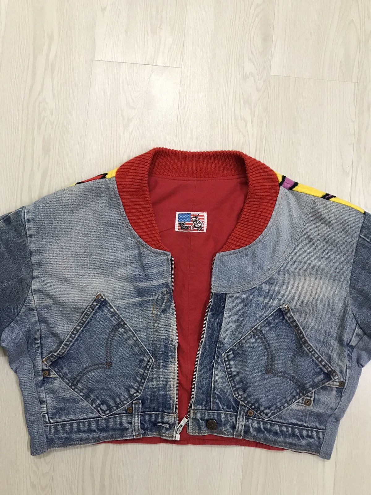 If Six Was Nine × Levi's Vintage Clothing × Vintage 💥RARE💥 Vintage 1990 Levis Denim Cropped Jacket Size L / US 10 / IT 46 - 11 Thumbnail