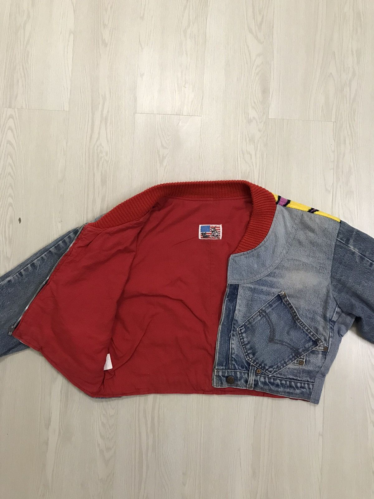 If Six Was Nine × Levi's Vintage Clothing × Vintage 💥RARE💥 Vintage 1990 Levis Denim Cropped Jacket Size L / US 10 / IT 46 - 3 Thumbnail