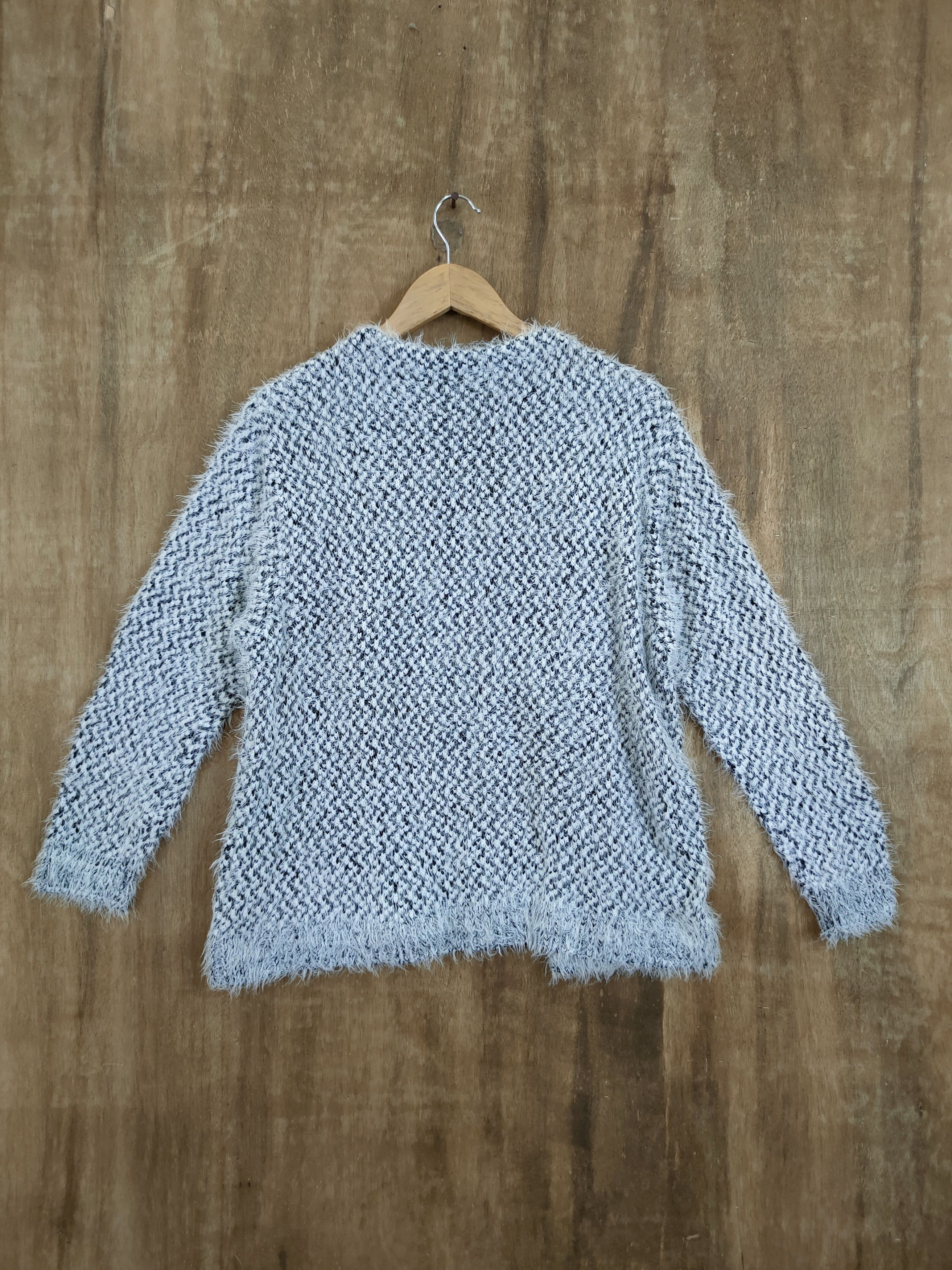 Japanese Brand DL Rope shag shaggy mohair fur knitwear cardigan #46-1003 Size US M / EU 48-50 / 2 - 10 Thumbnail