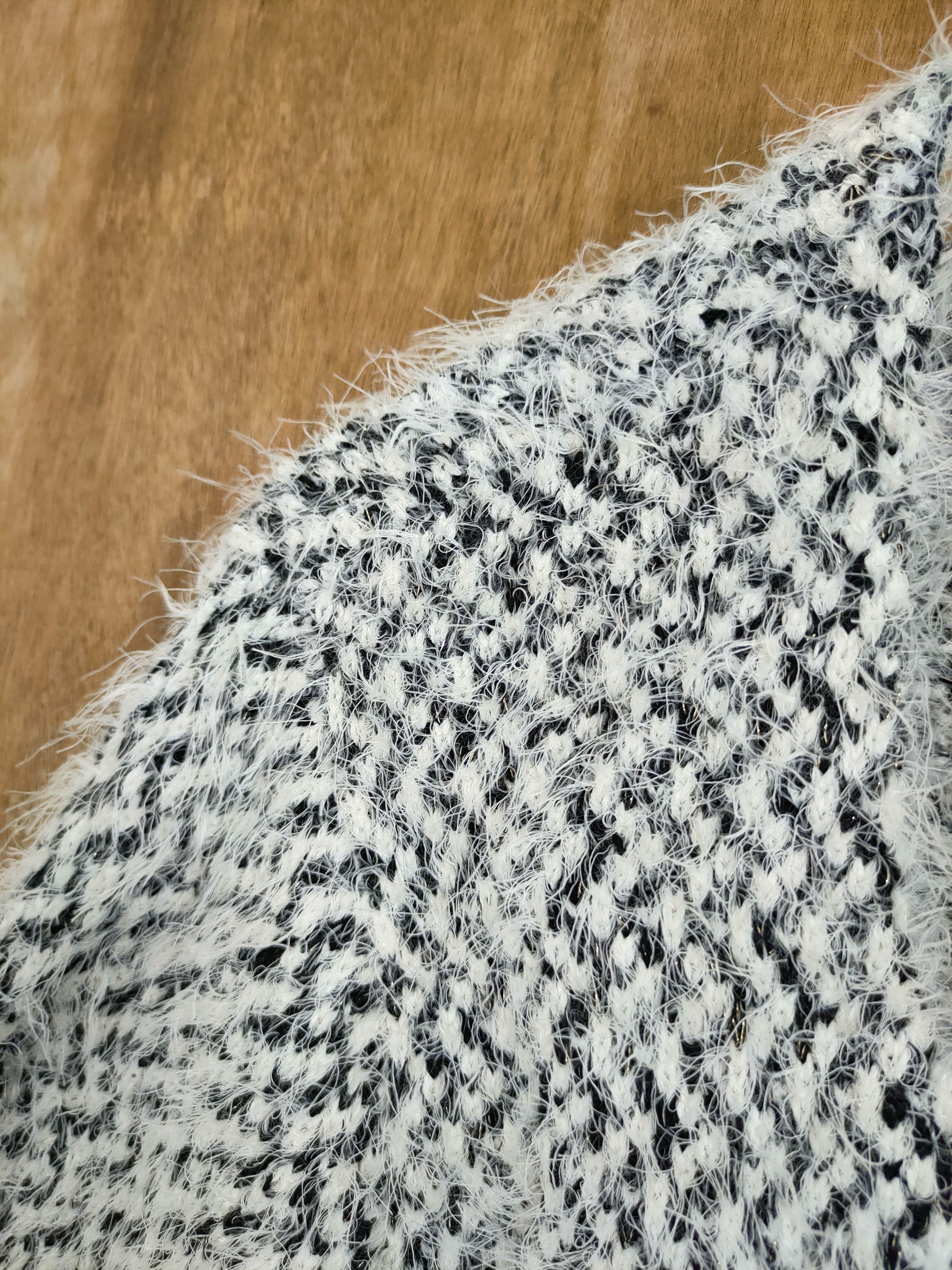 Japanese Brand DL Rope shag shaggy mohair fur knitwear cardigan #46-1003 Size US M / EU 48-50 / 2 - 4 Thumbnail