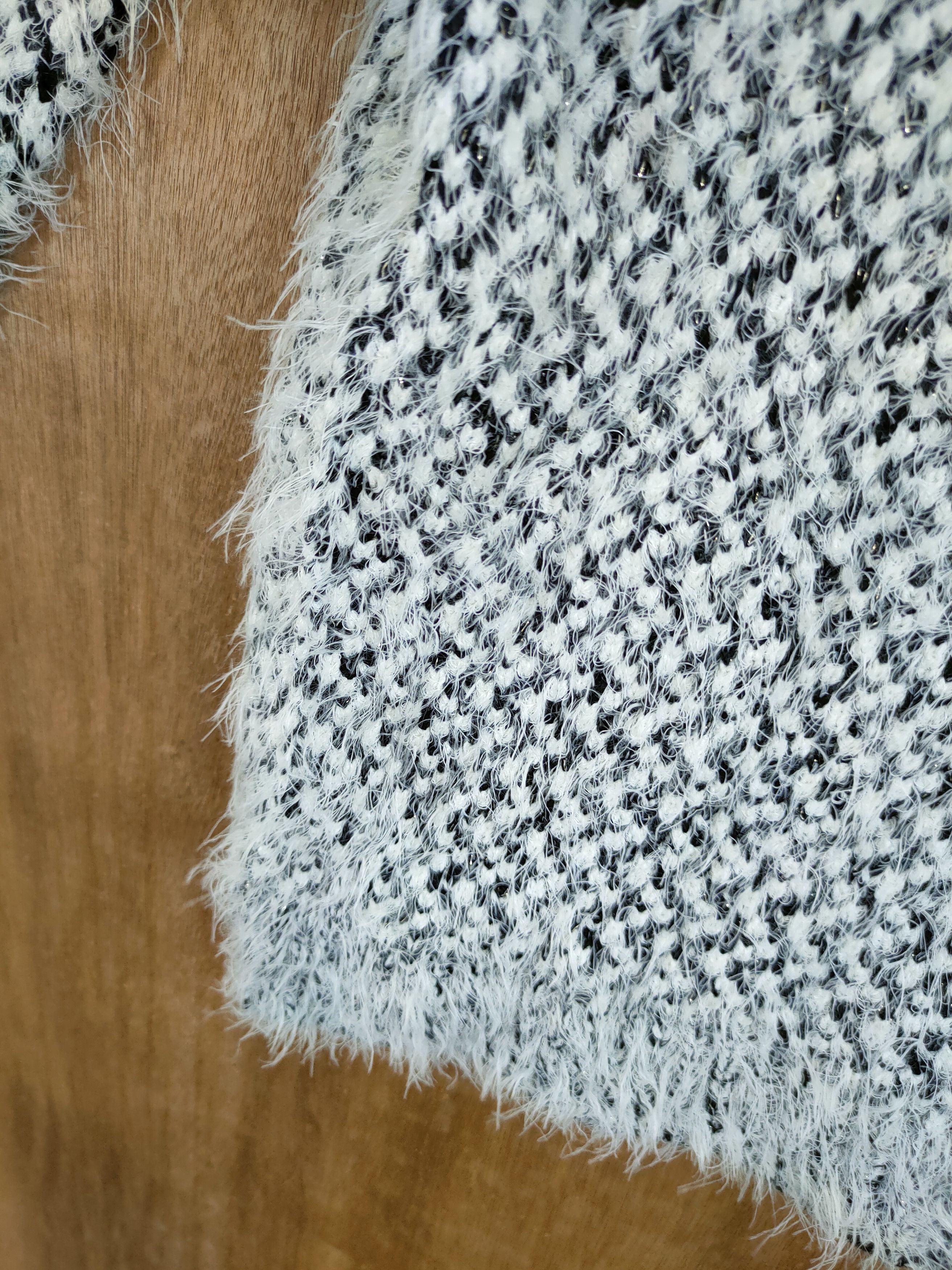 Japanese Brand DL Rope shag shaggy mohair fur knitwear cardigan #46-1003 Size US M / EU 48-50 / 2 - 6 Thumbnail