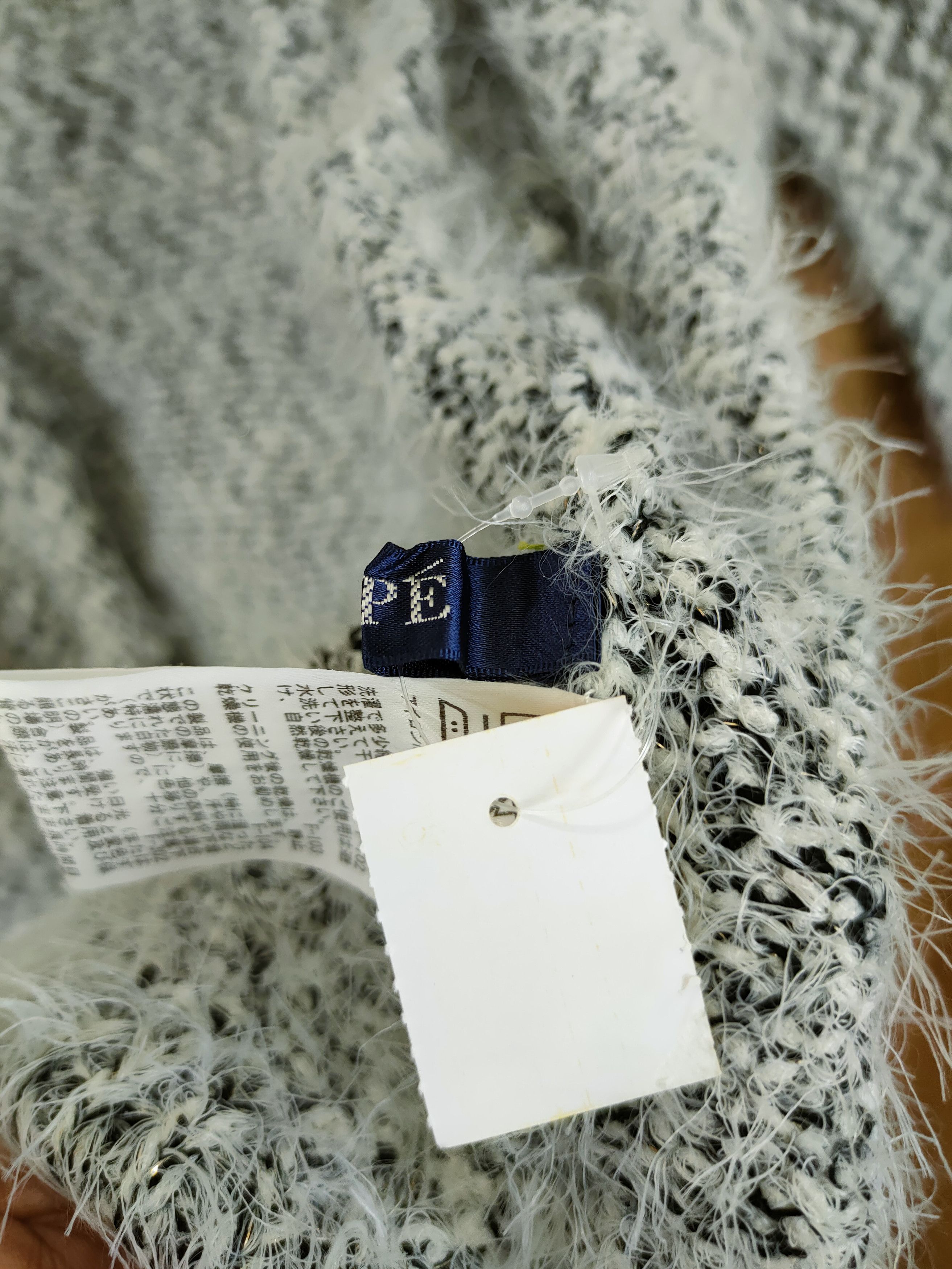 Japanese Brand DL Rope shag shaggy mohair fur knitwear cardigan #46-1003 Size US M / EU 48-50 / 2 - 9 Thumbnail