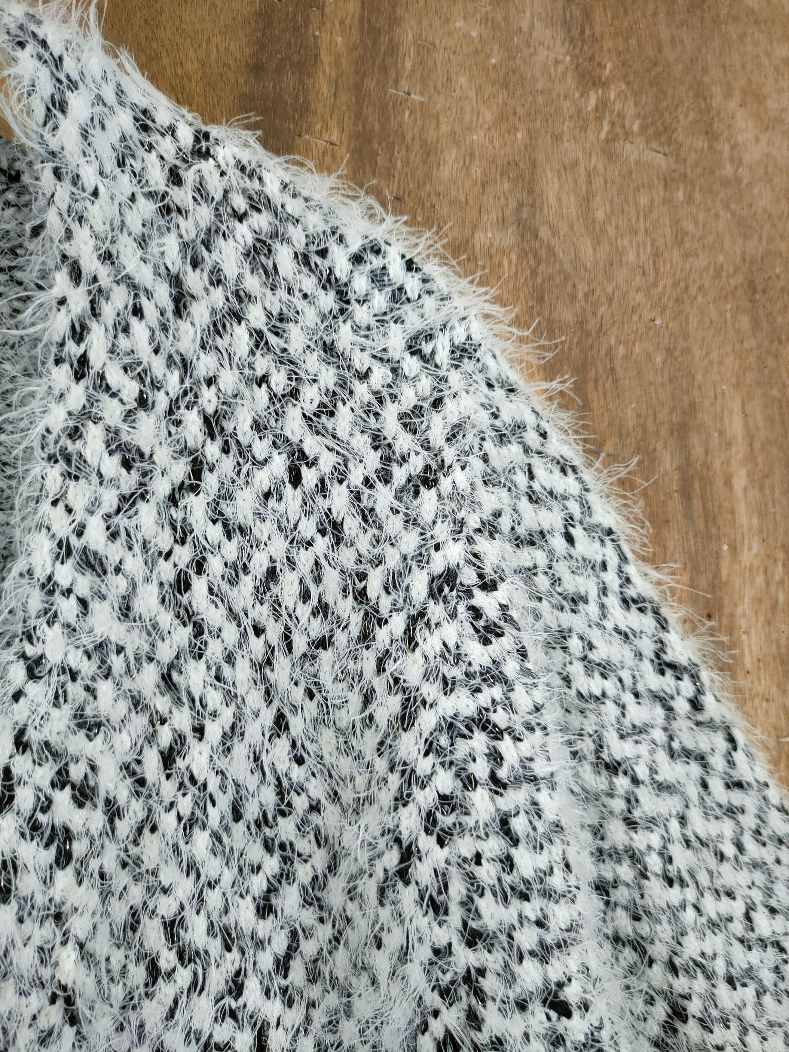 Japanese Brand DL Rope shag shaggy mohair fur knitwear cardigan #46-1003 Size US M / EU 48-50 / 2 - 5 Thumbnail