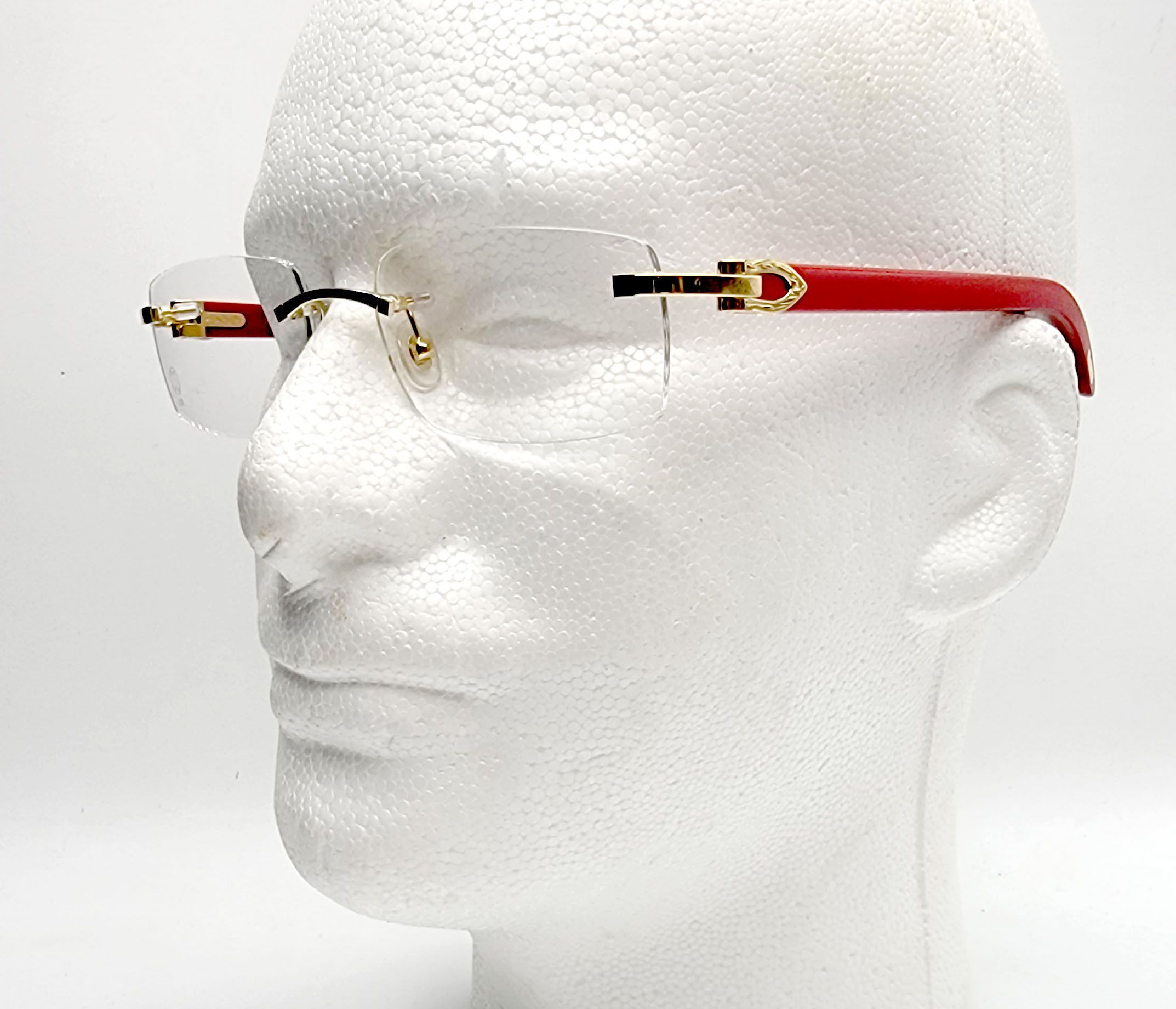 Cartier NEW! Cartier Red Wood Gold Glasses CT00520 Size ONE SIZE - 11 Thumbnail