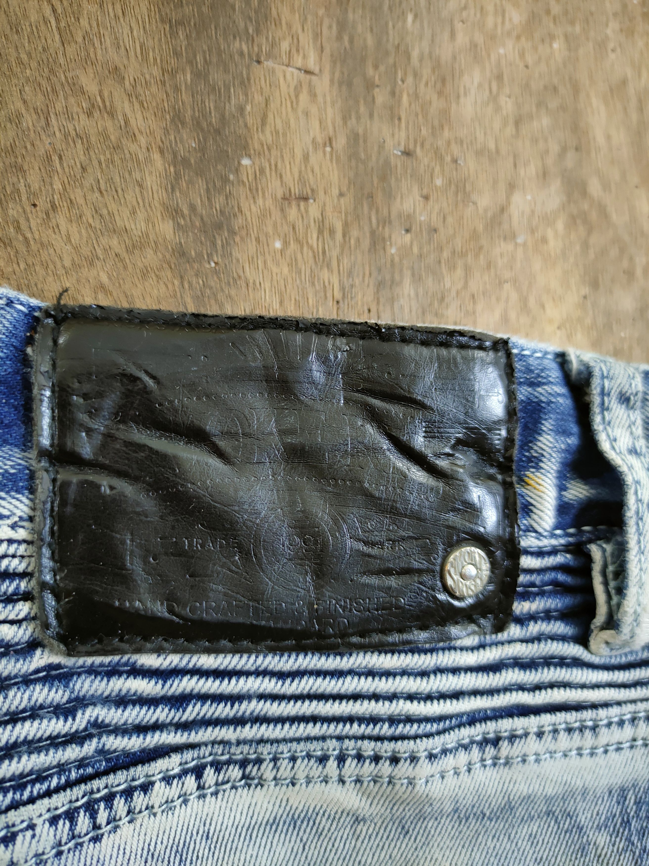Smoke Rise Smoke rise distressed bikers denim like balmain #46-741DL Size US 32 / EU 48 - 12 Thumbnail