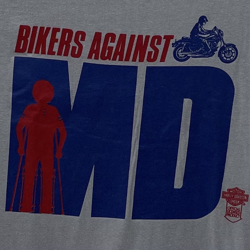 Harley Davidson × Vintage Vintage Harley Davidson T-Shirt Bikers Against MD Size US L / EU 52-54 / 3 - 2 Thumbnail