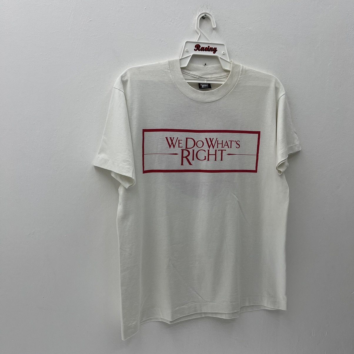 Vintage We Do What's Right T Shirt Vintage 90s Nice Design Tee.. Size US L / EU 52-54 / 3 - 5 Thumbnail