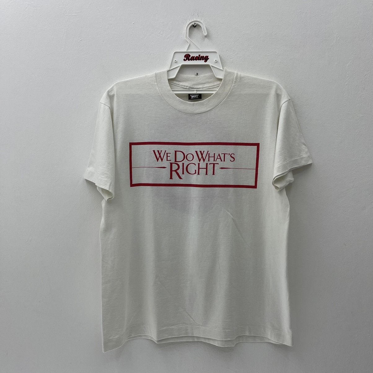 Vintage We Do What's Right T Shirt Vintage 90s Nice Design Tee.. Size US L / EU 52-54 / 3 - 1 Thumbnail