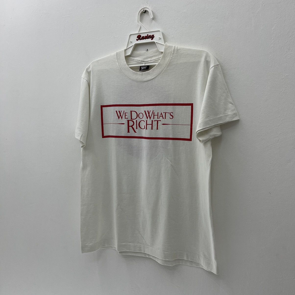 Vintage We Do What's Right T Shirt Vintage 90s Nice Design Tee.. Size US L / EU 52-54 / 3 - 3 Thumbnail