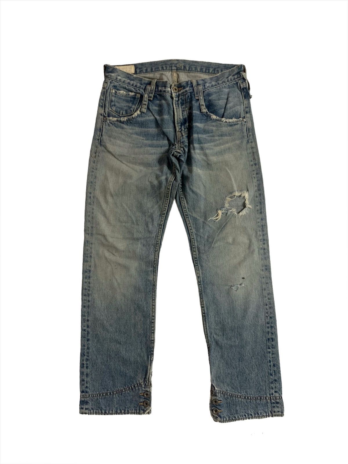 Japanese Brand Alternative Denim Jeans Styles With Button Leg Size US 30 / EU 46 - 1 Thumbnail