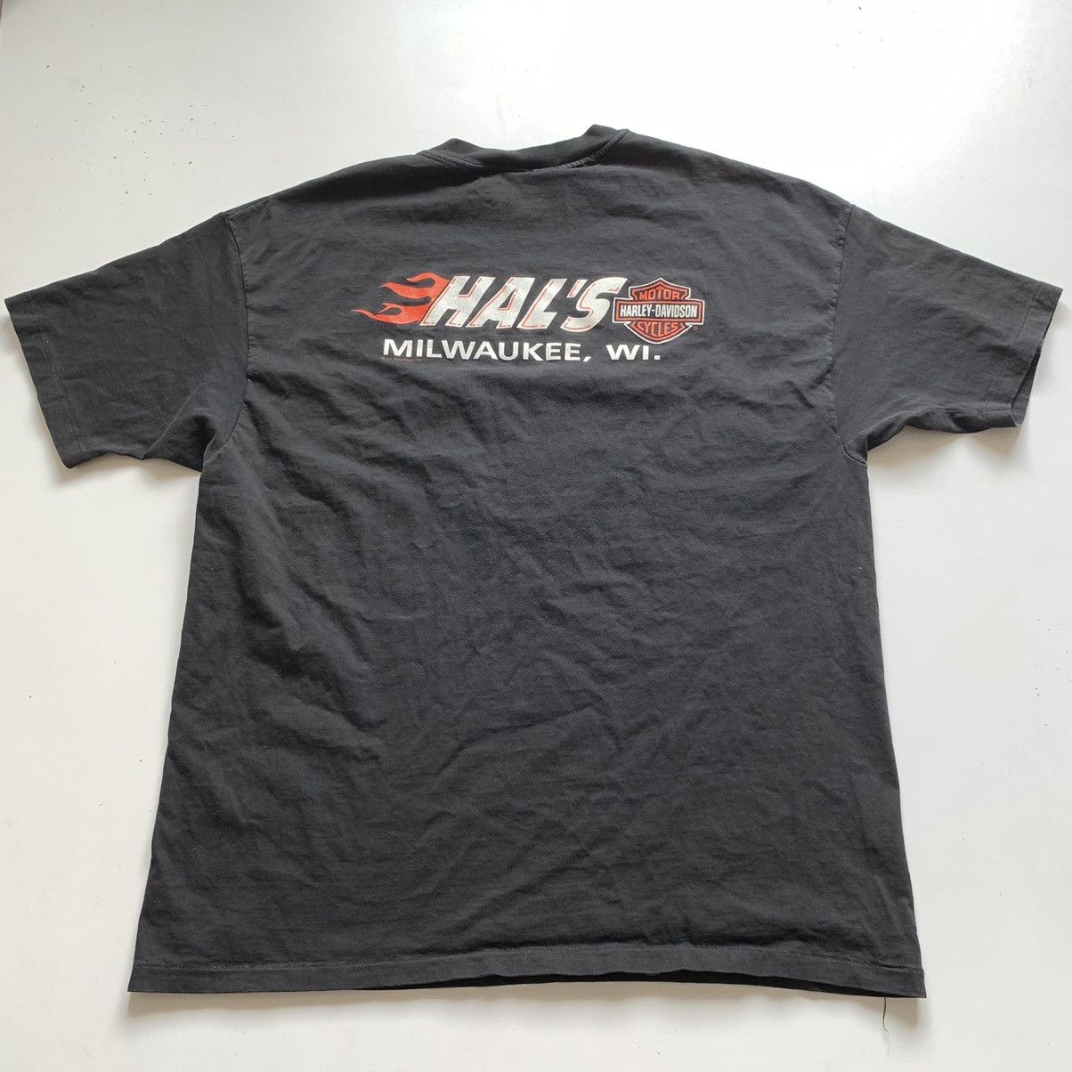 Harley Davidson × Vintage Vintage 90s Harley Davidson 90 Year Anniversary T Shirt XXL Size US XXL / EU 58 / 5 - 4 Thumbnail