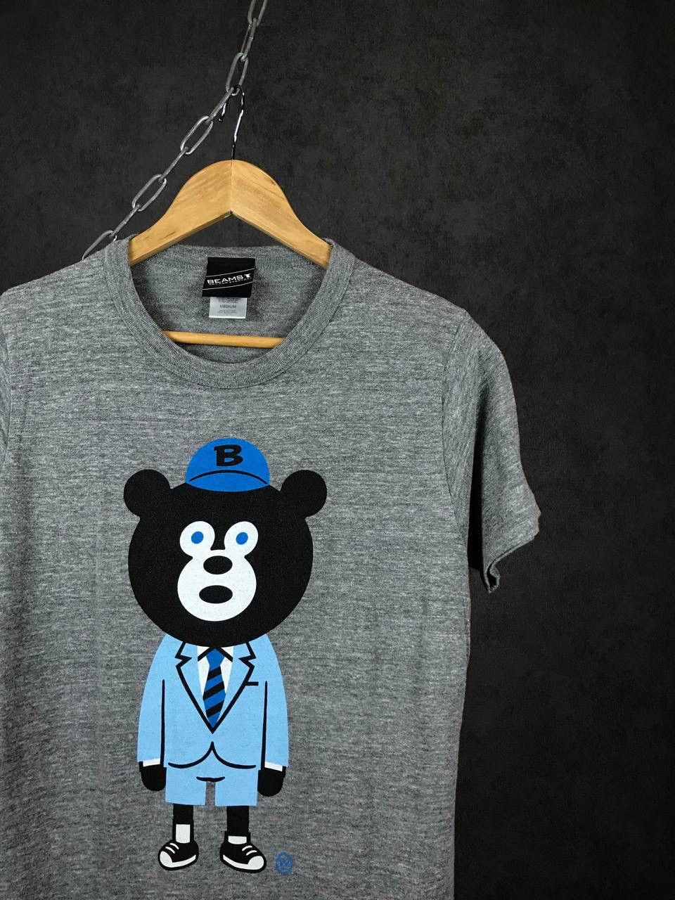 Beams Plus Beams T art for everyday Japanese brand streetwear bear tee Size US S / EU 44-46 / 1 - 2 Thumbnail