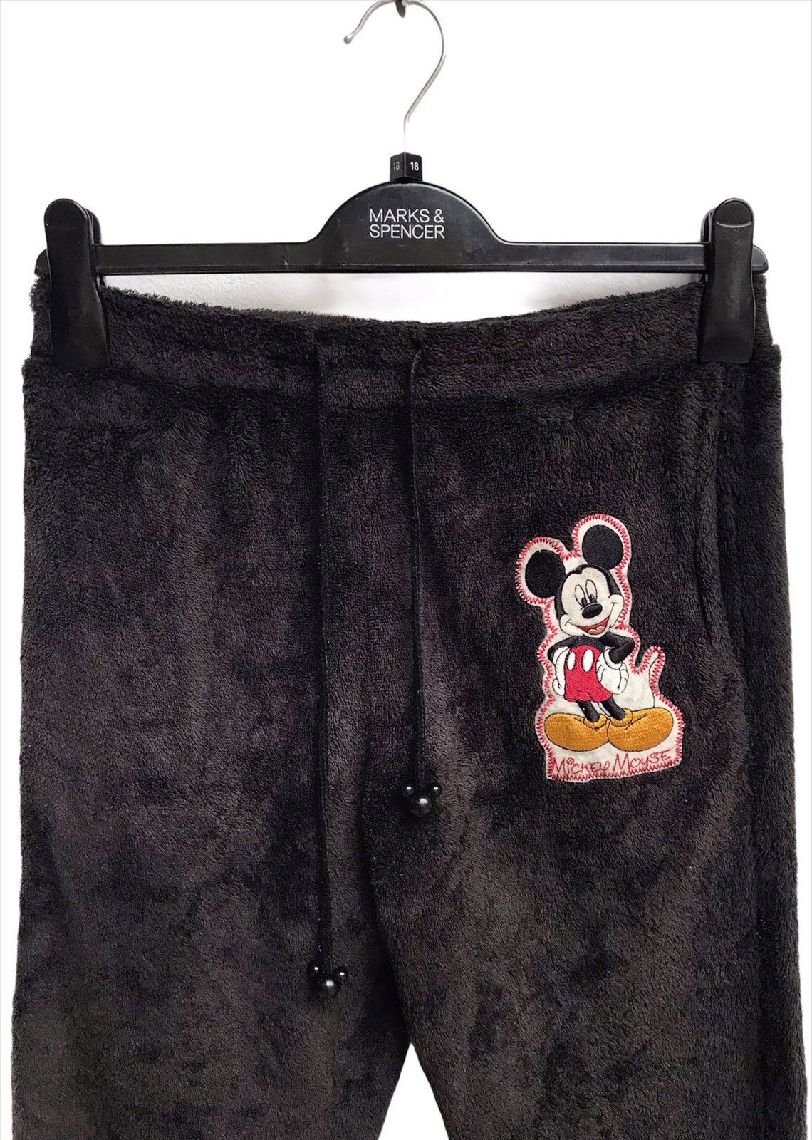 Disney × Vintage 🔥Disney Mickey Logo Soft Fleece Sweatpants Size US 27 - 3 Thumbnail