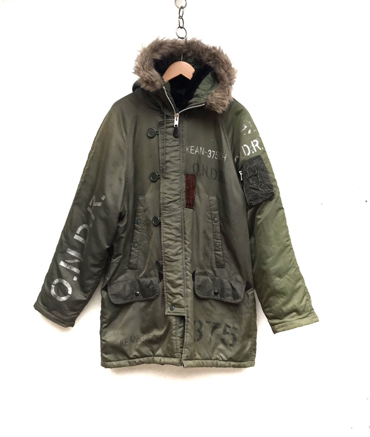 Vintage 🔥Vintage Military 0.N.D.R Winter Jacket With Hoodies Size US L / EU 52-54 / 3 - 1 Thumbnail