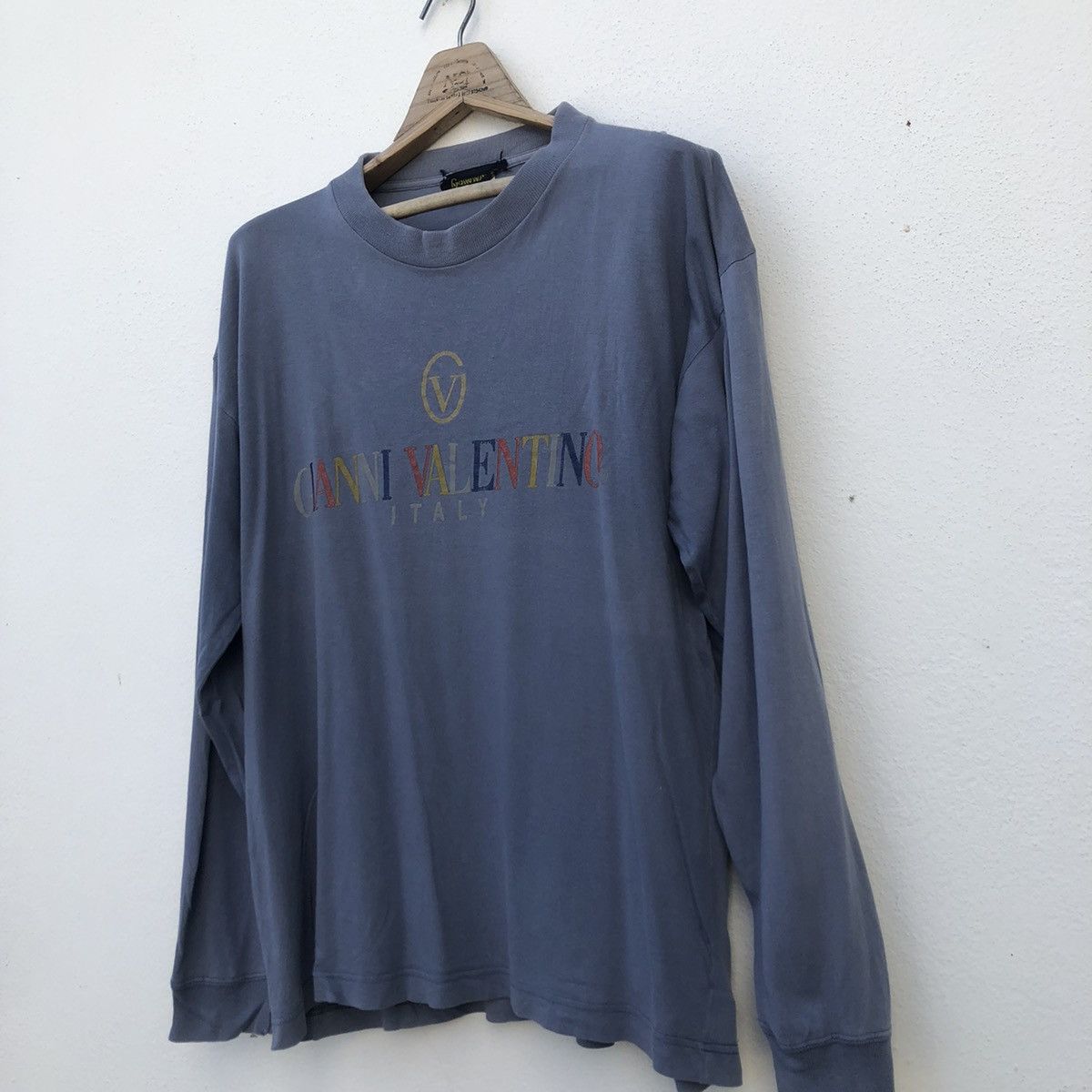 Vintage Vintage Gianni Valentino Sweatshirt BigLogo Sweatshirt Size US L / EU 52-54 / 3 - 3 Thumbnail