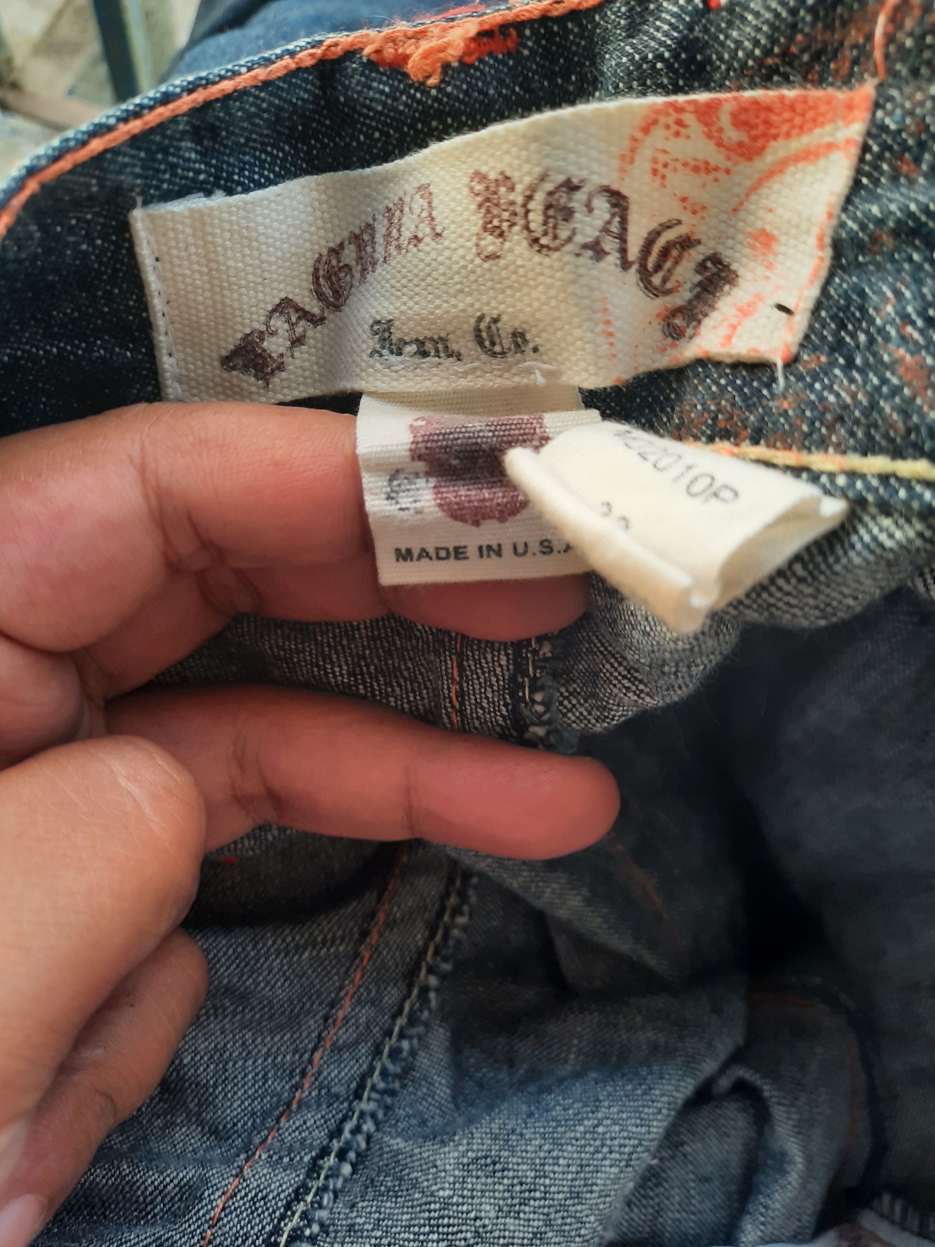 Japanese Brand Laguna Beach Skeleton Art Denim Size US 34 / EU 50 - 6 Thumbnail