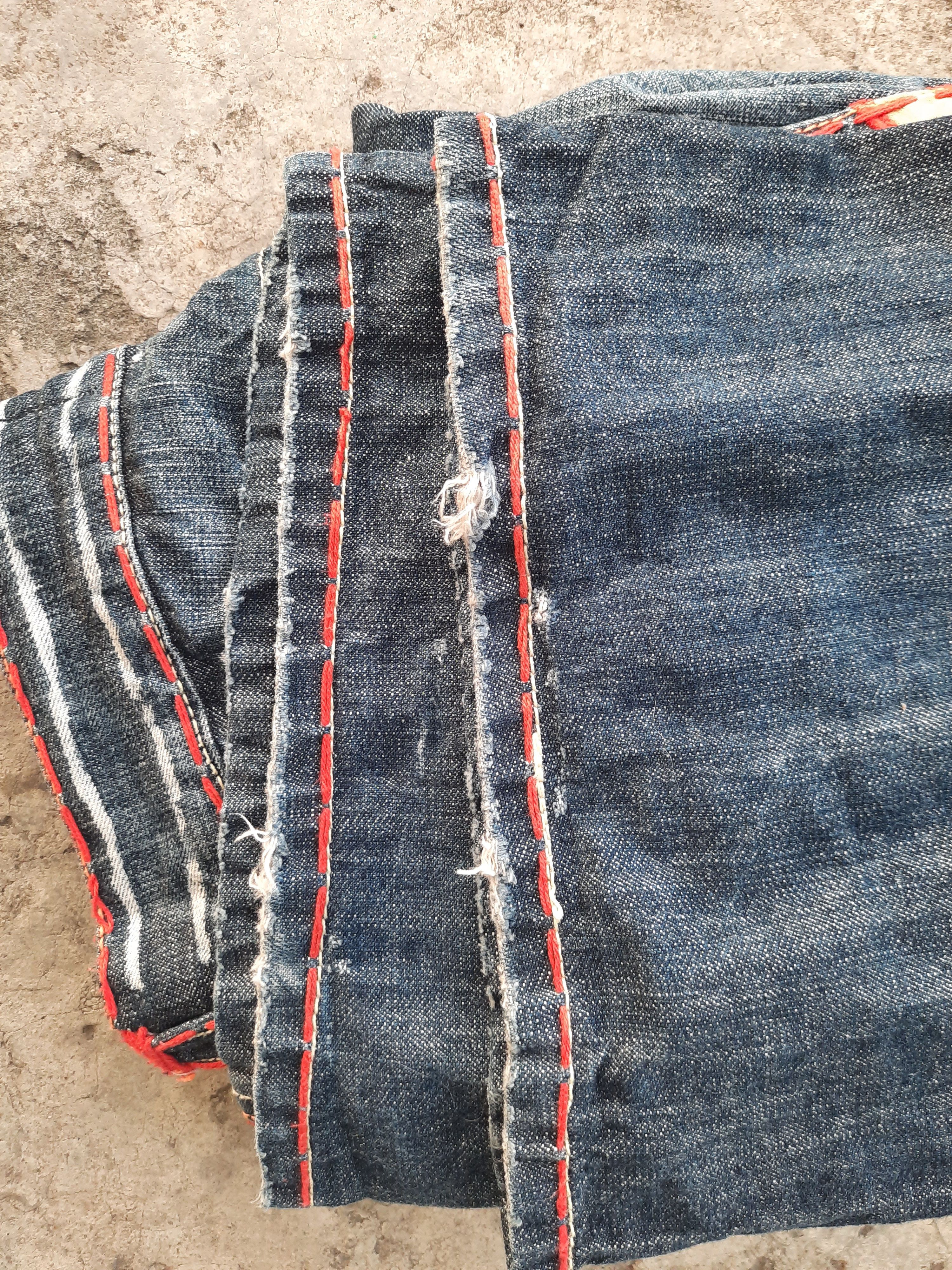 Japanese Brand Laguna Beach Skeleton Art Denim Size US 34 / EU 50 - 10 Thumbnail