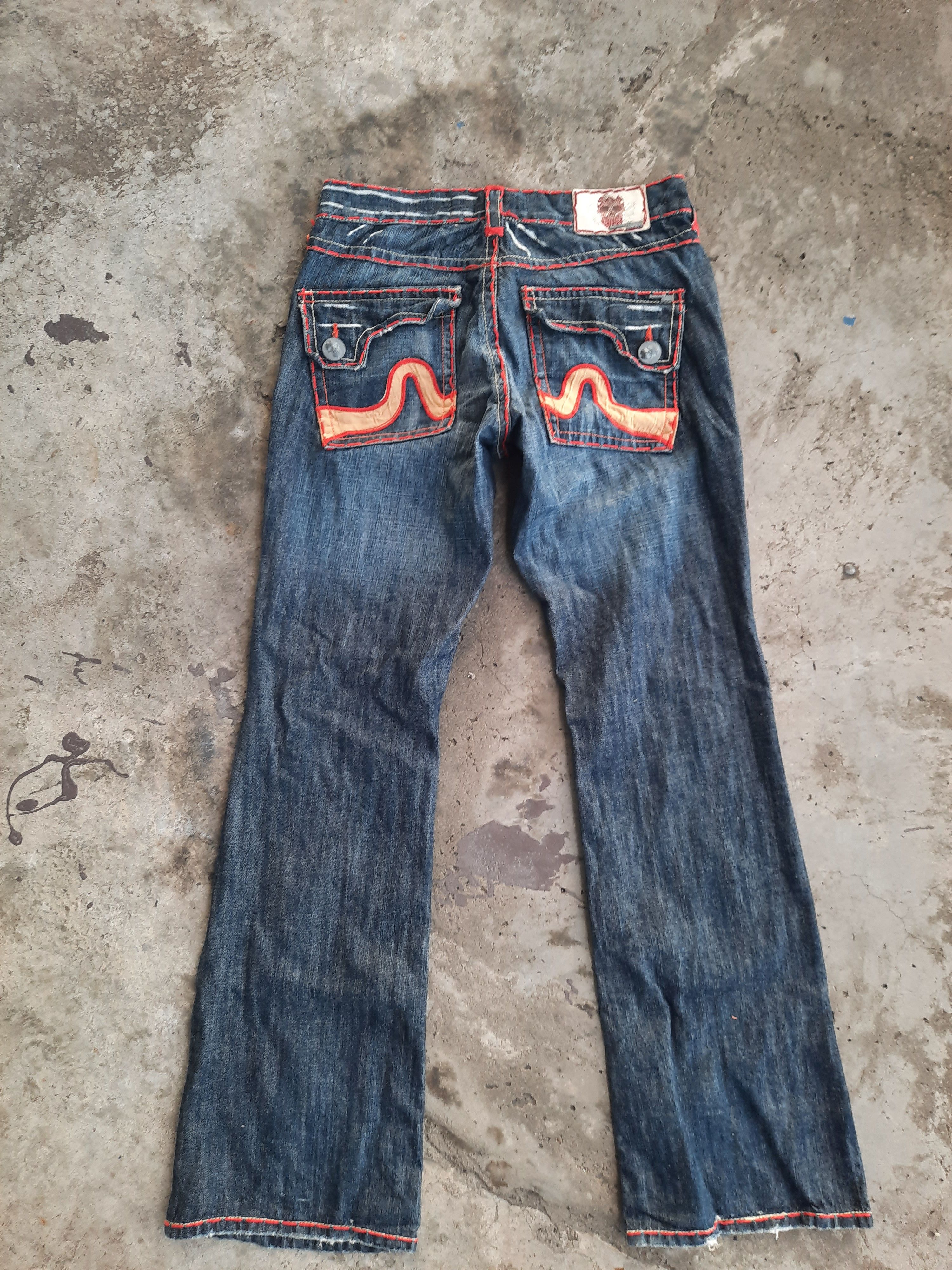 Japanese Brand Laguna Beach Skeleton Art Denim Size US 34 / EU 50 - 2 Thumbnail
