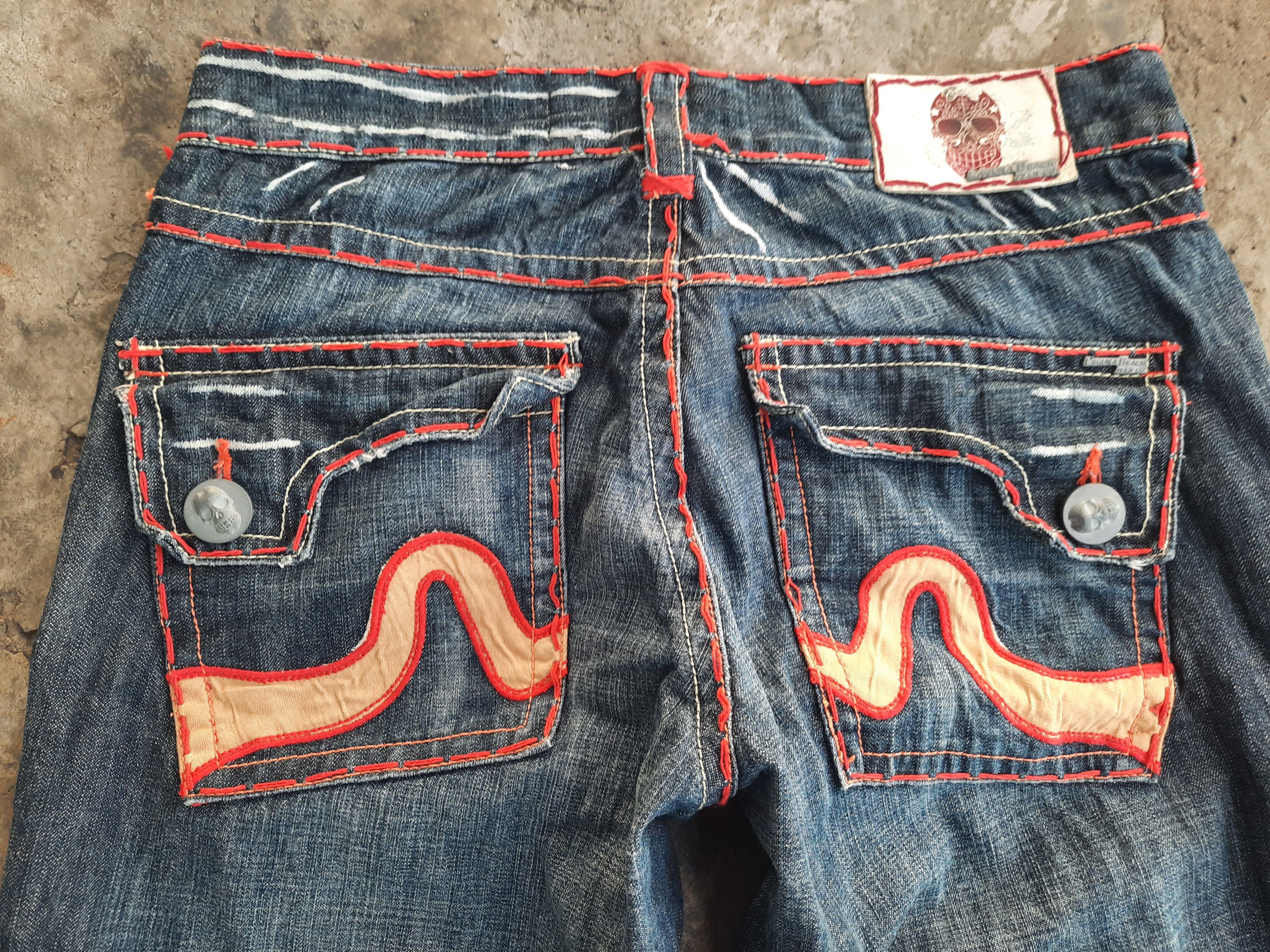 Japanese Brand Laguna Beach Skeleton Art Denim Size US 34 / EU 50 - 3 Thumbnail