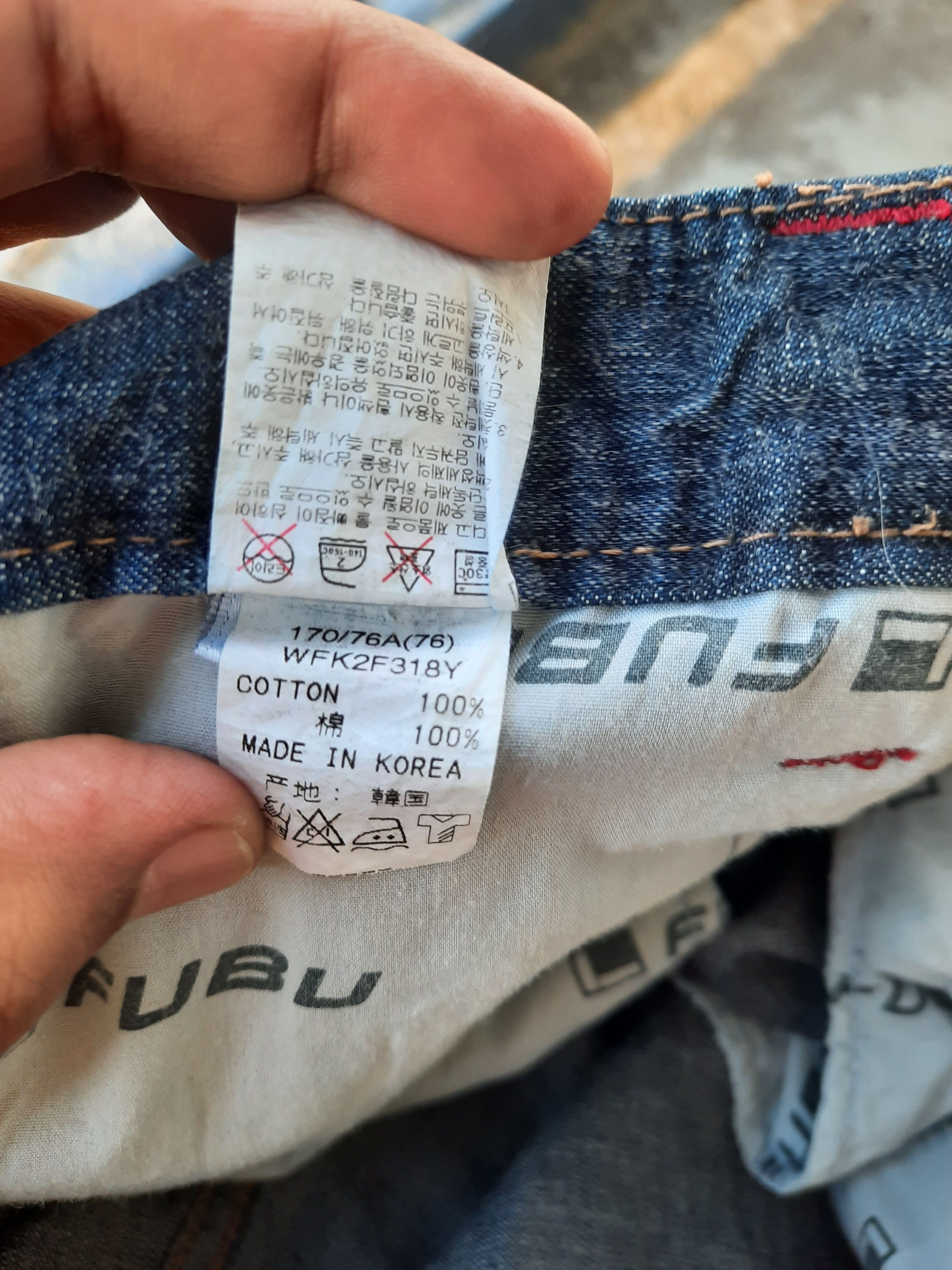 Fubu Fubu Distressed Denim Size US 31 - 8 Thumbnail