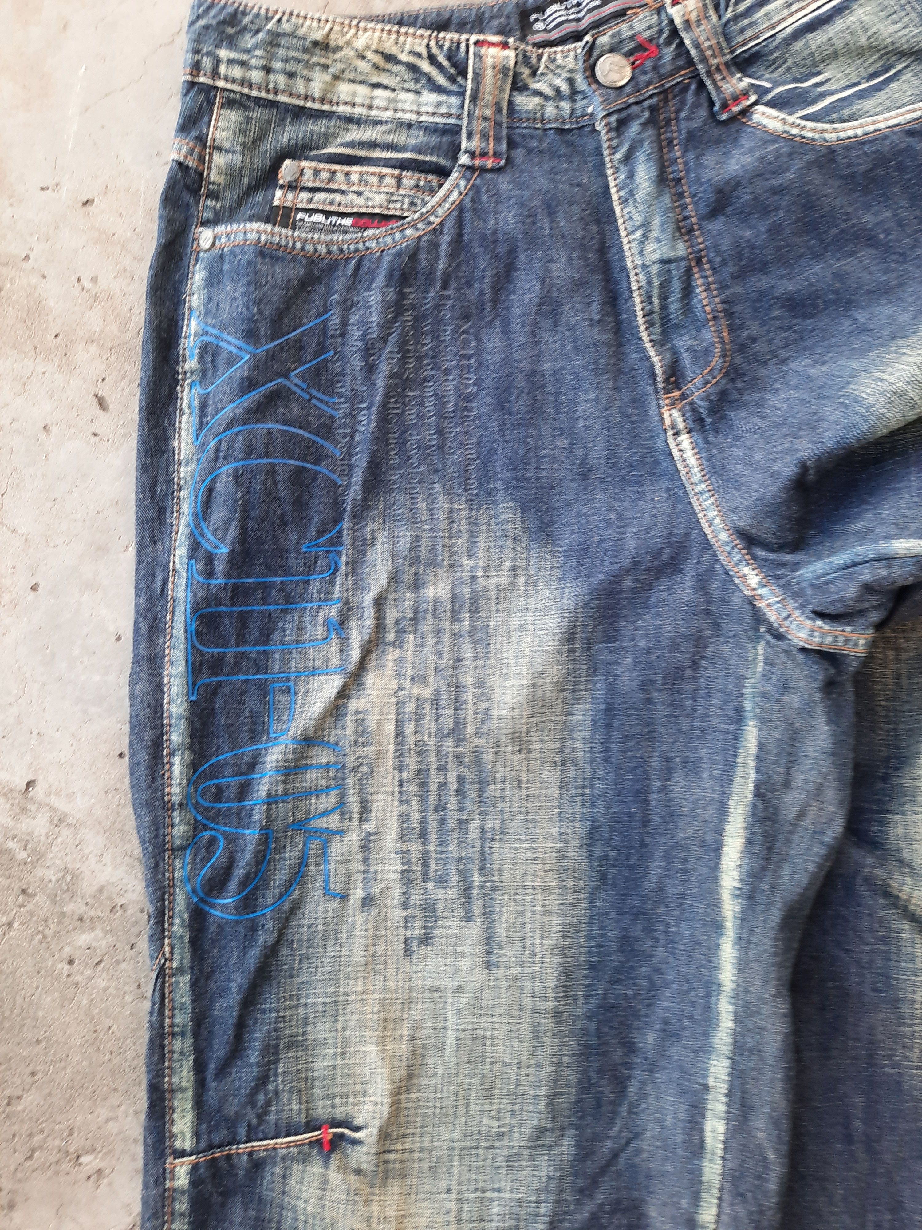 Fubu Fubu Distressed Denim Size US 31 - 5 Thumbnail