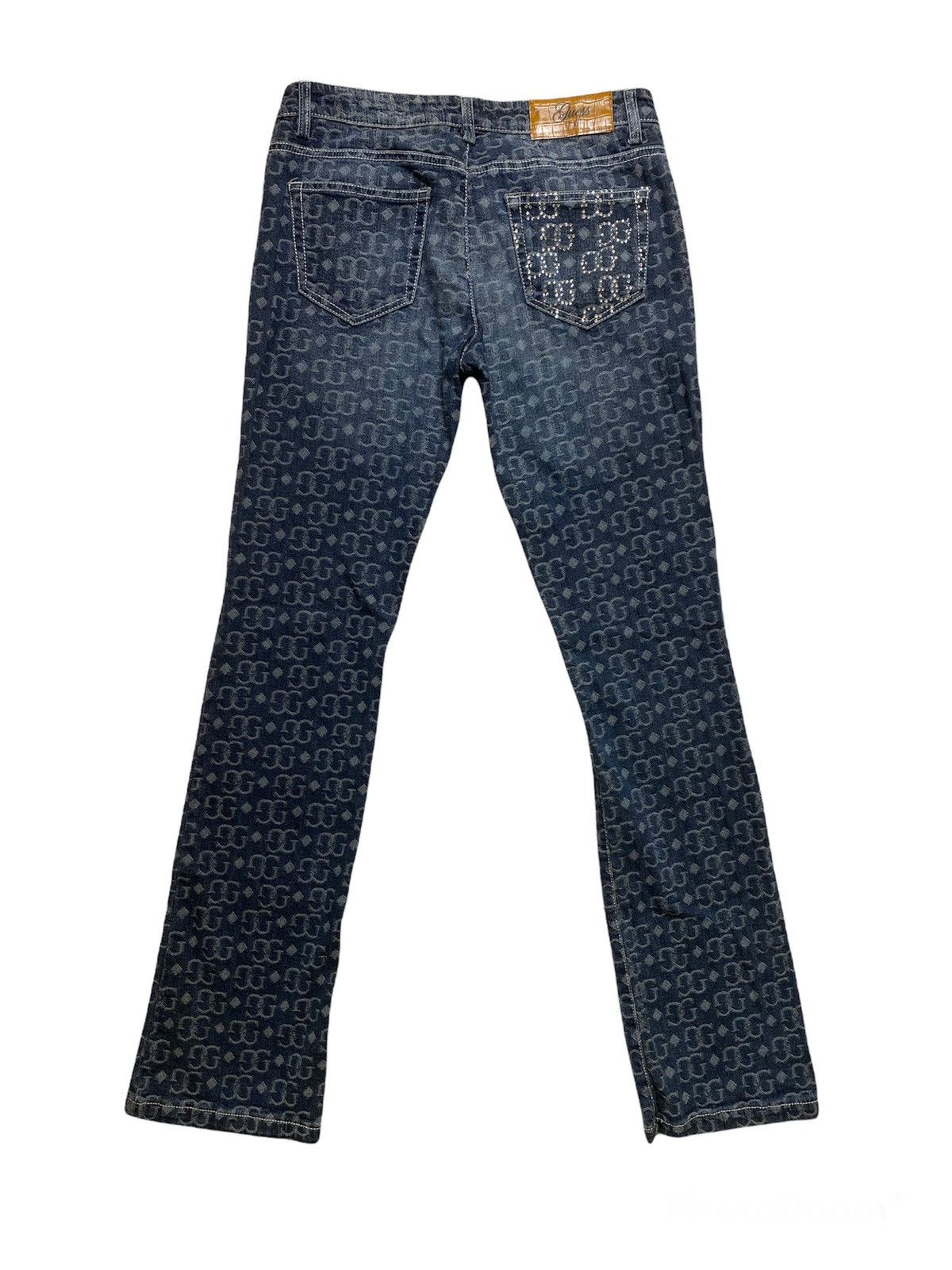 Designer × Guess × Vintage Guess by Marciano vintage blue denim jeans monogrammed Size 28" / US 6 / IT 42 - 5 Thumbnail