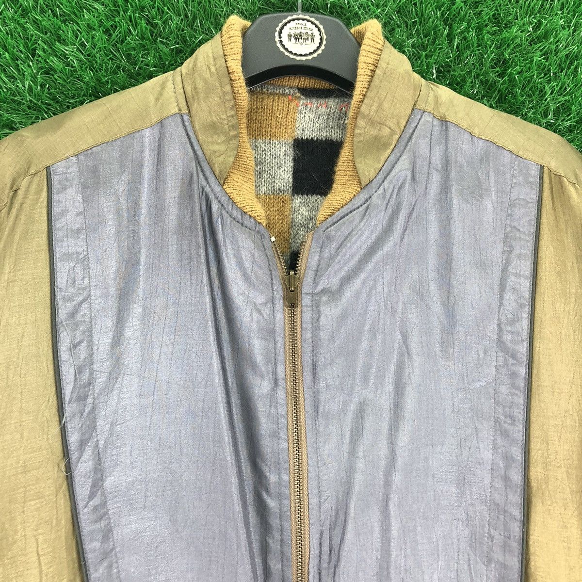 Vintage Vintage 80's Bomber Style Jacket Reversible Checkerboard Size US M / EU 48-50 / 2 - 14 Thumbnail