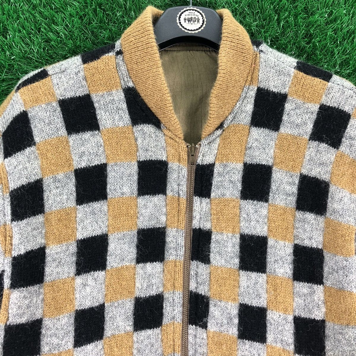 Vintage Vintage 80's Bomber Style Jacket Reversible Checkerboard Size US M / EU 48-50 / 2 - 13 Thumbnail