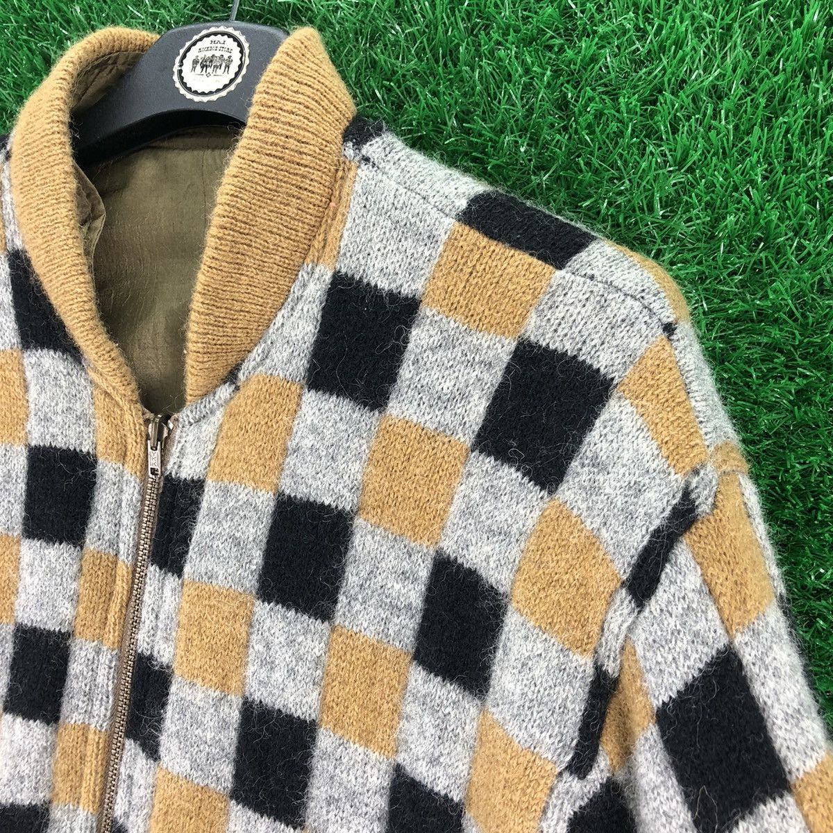 Vintage Vintage 80's Bomber Style Jacket Reversible Checkerboard Size US M / EU 48-50 / 2 - 2 Thumbnail