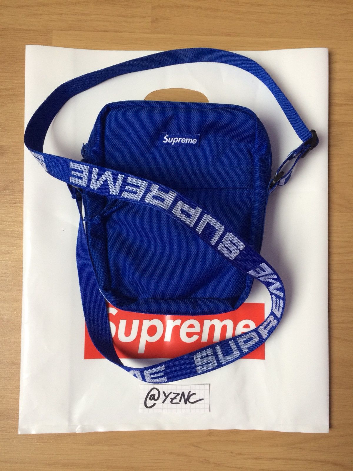 Supreme Shoulder Bag (SS18) Royal Blue Grailed
